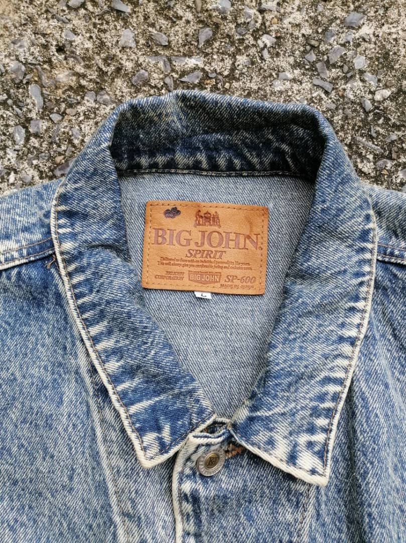 Big John × Japanese Brand × Vintage Vintage Big John SP-600 Made In Japan Acid Wash Denim Jacket Size US L / EU 52-54 / 3 - 8 Thumbnail
