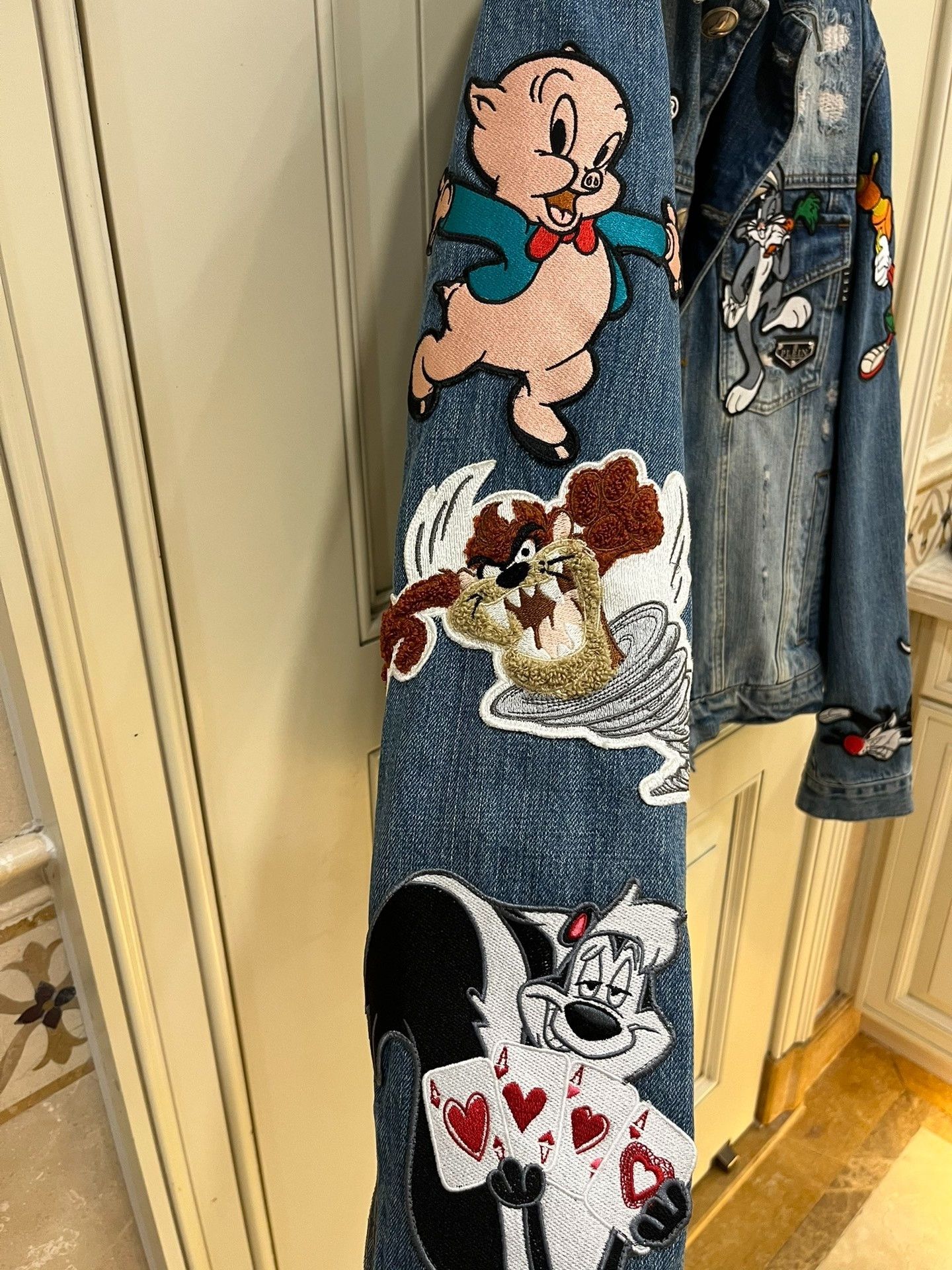 Philipp Plein Philipp Plein Looney Tunes Disney Denim Jacket Size US M / EU 48-50 / 2 - 4 Thumbnail