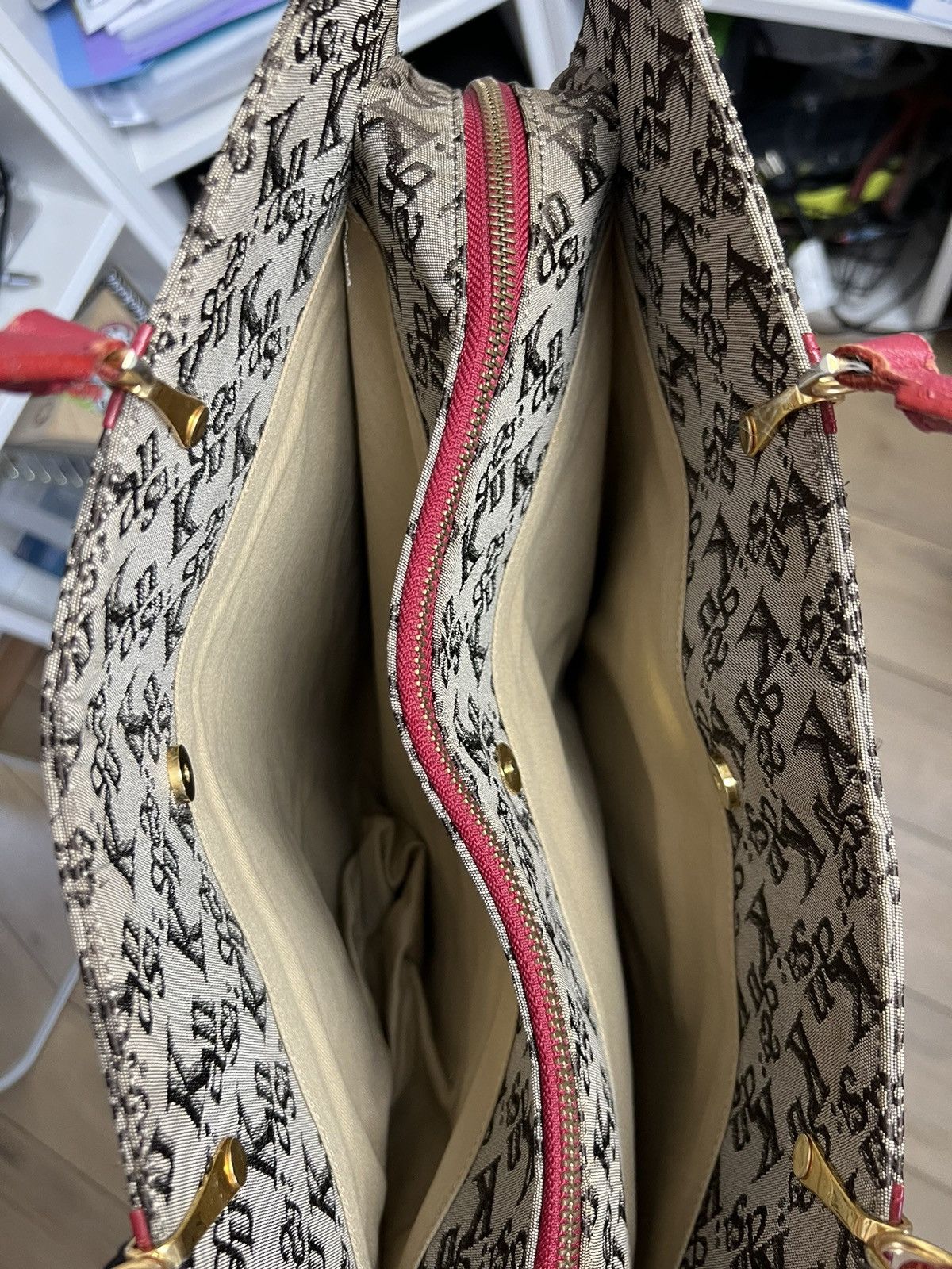 Japanese Brand × Kansai Yamamoto Vintage 90s Kansai Yamamoto monogramtote shopper bag archive Size ONE SIZE - 9 Thumbnail