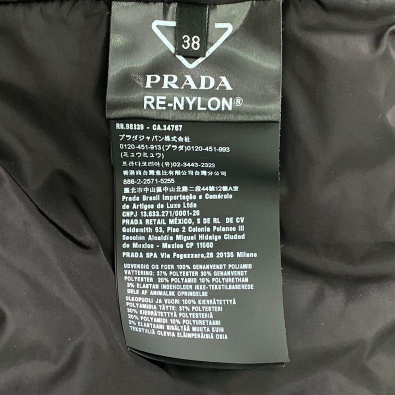 Prada Prada Size 38 23 black triangle logo hooded long-sleeved co Size US XXS / EU 40 - 7 Thumbnail