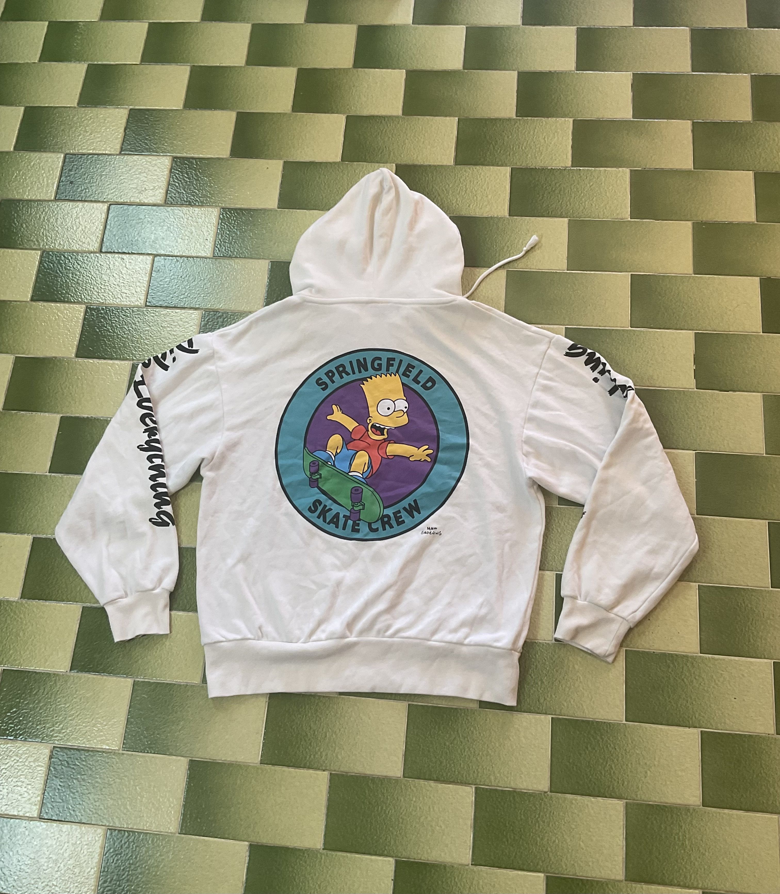 Bart Simpson Springfield Skate Crew Hoodie Pullover