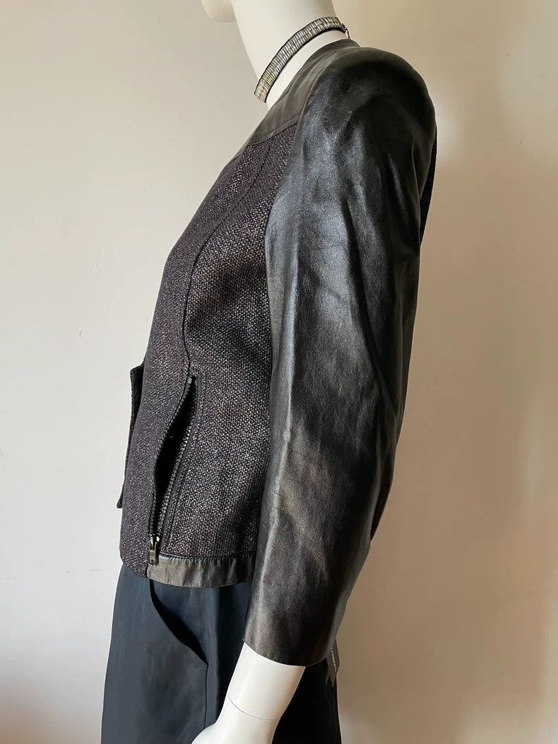 Helmut Lang HELMUT LANG size2 Metallic sheepskin simple style coat Size M / US 6-8 / IT 42-44 - 4 Thumbnail