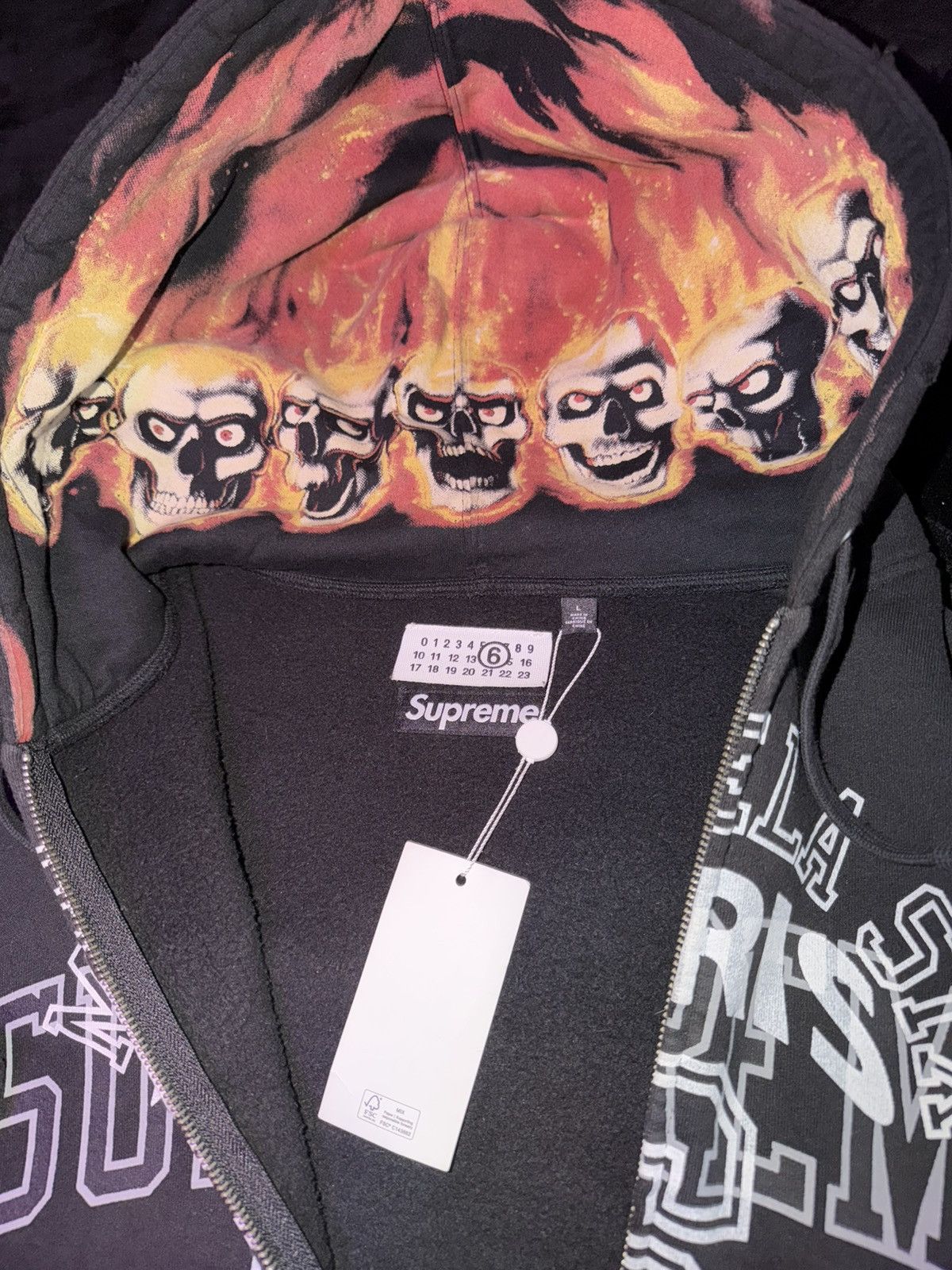 Maison Margiela × Supreme Supreme MM6 Maison Margiela Zip Up Hooded Sweatshirt Size US L / EU 52-54 / 3 - 12 Thumbnail