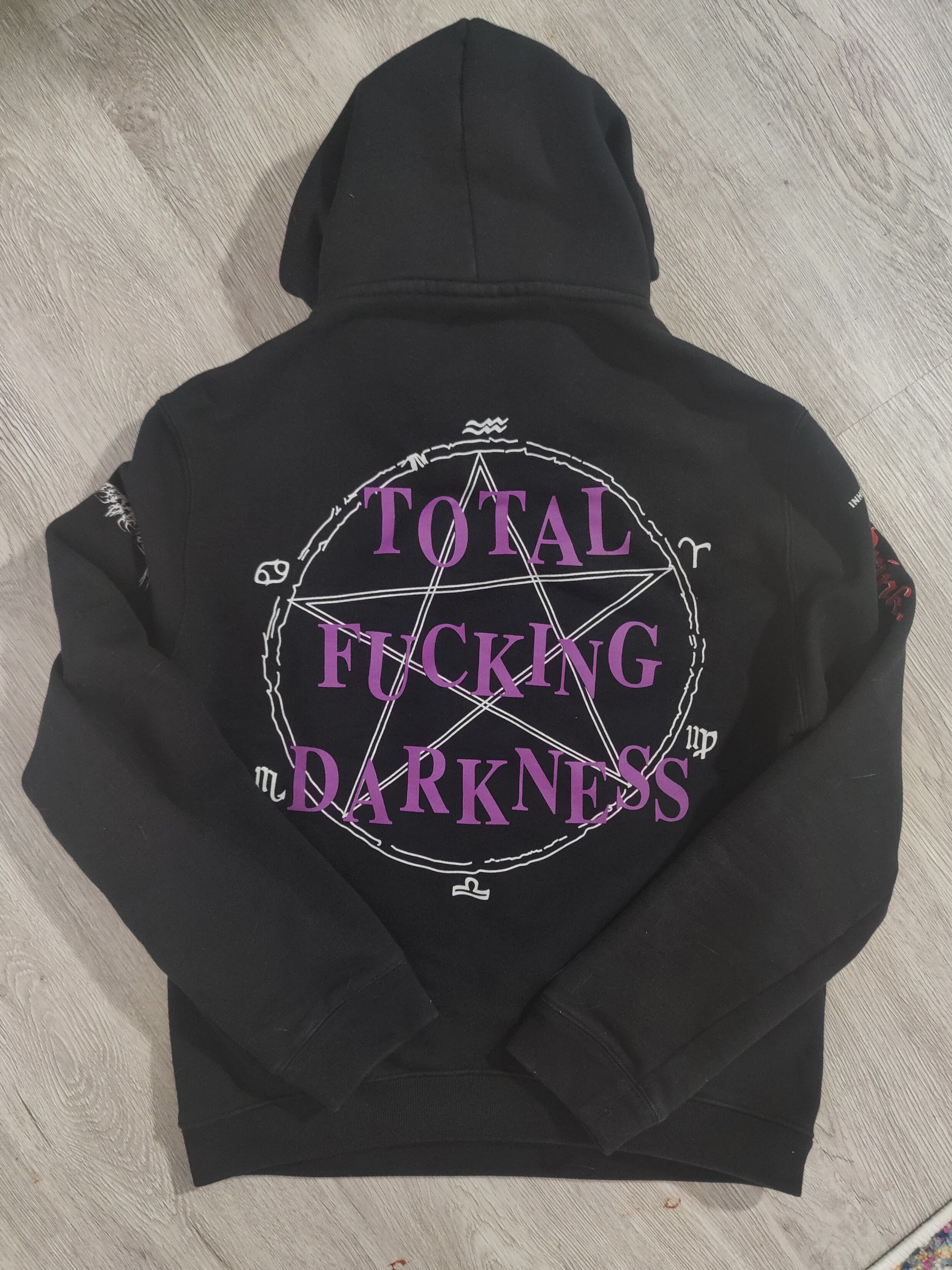 image of Vetements Total Fucking Darkness Hoodie in Black, Men's (Size Small)