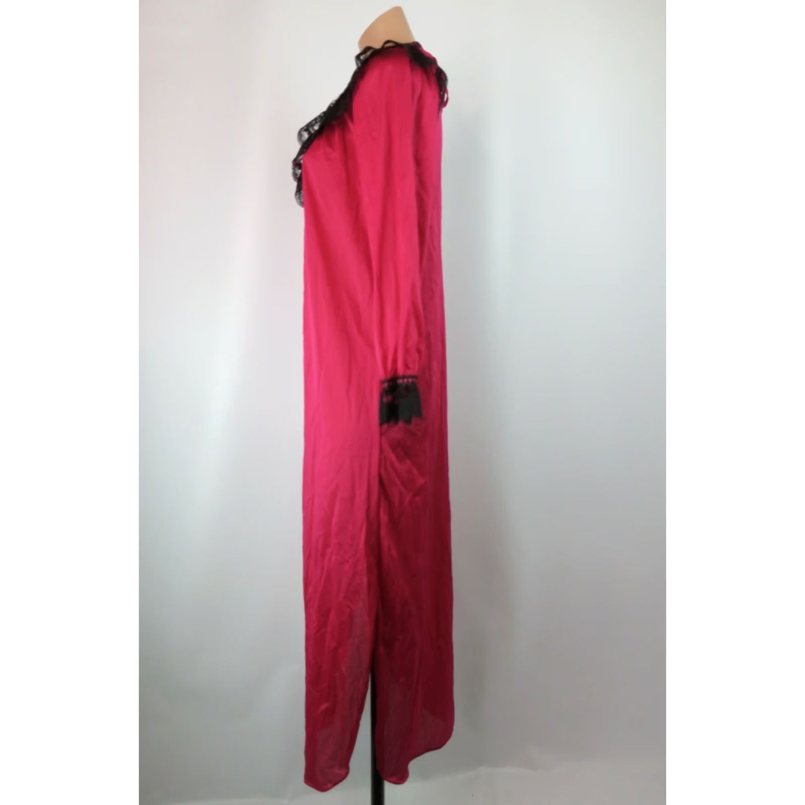Vintage VINTAGE Jill Andrea of New York NIGHTGOWN Pink NYLON Lace Yolk 80s Size S Womens Size ONE SIZE - 6 Thumbnail