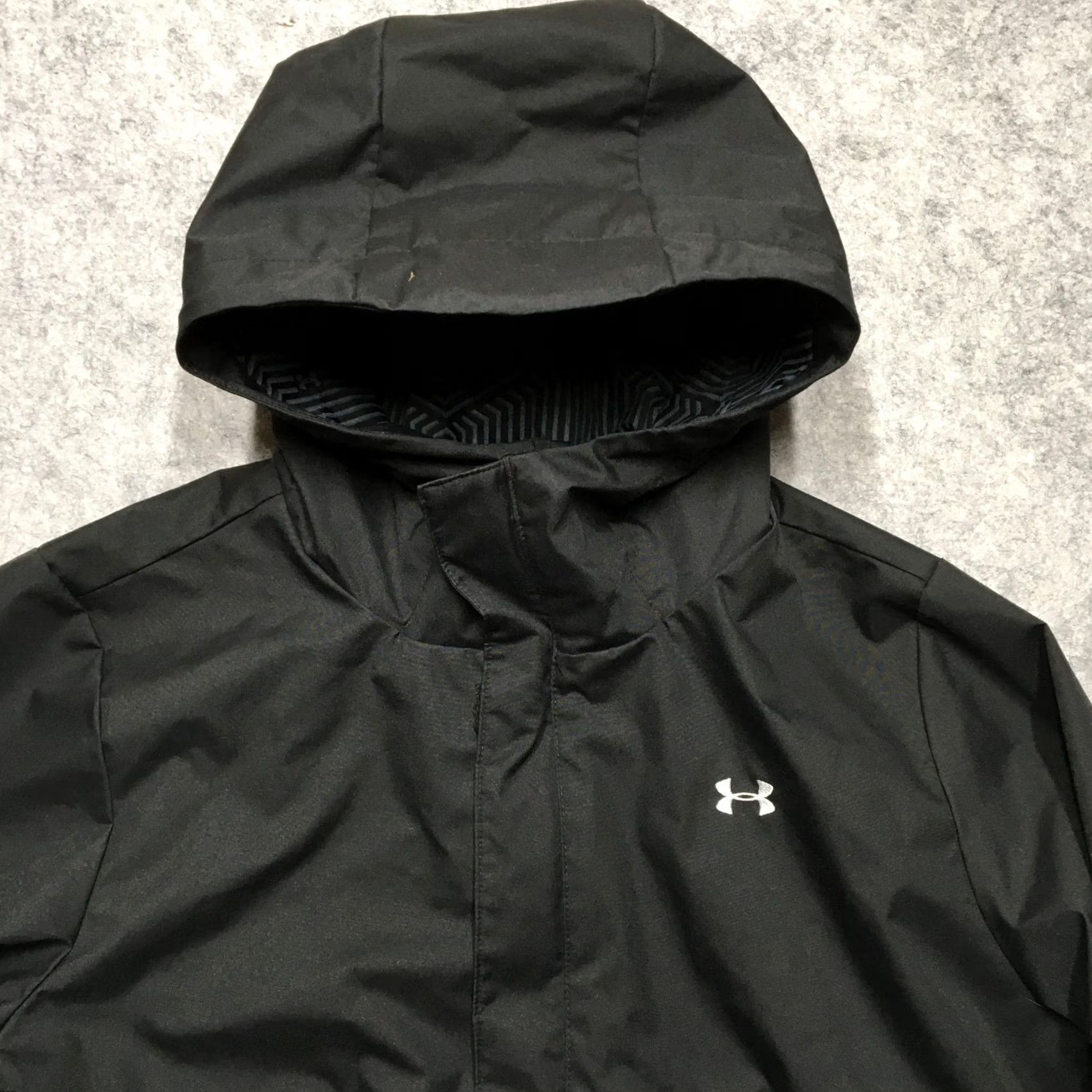 Under Armour Under Armour Womens ColdGear Infrared Hooded Rain Jacket S Black Storm 1342816 Size S / US 4 / IT 40 - 4 Thumbnail