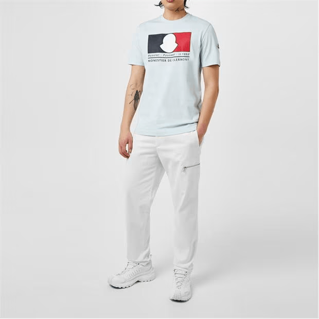 Moncler Tricolour Logo Motif T-Shirt Size US S / EU 44-46 / 1 - 5 Thumbnail