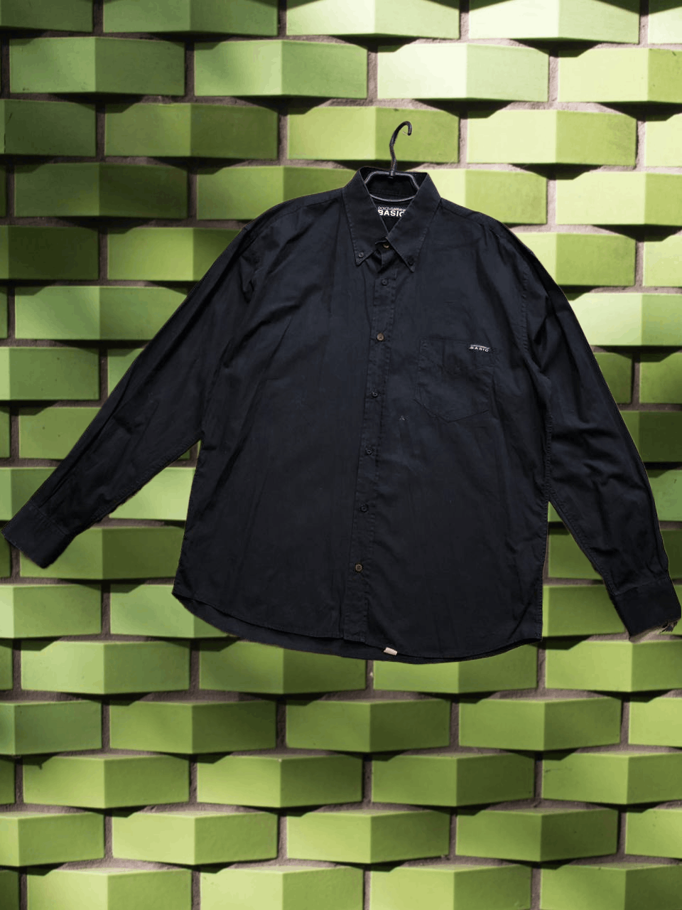 Vintage black shirt Dolce Gabbana luxury Y2K DG