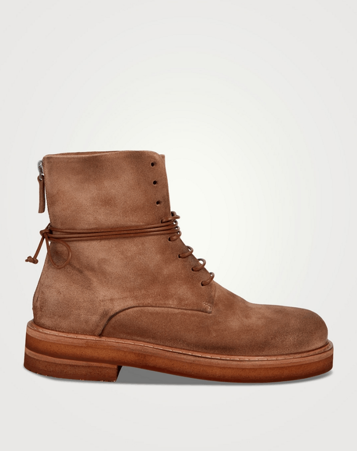 image of Aw23 Marsell Parrucca Anfibio Zip Boots 41 in Tan, Women's (Size 11)