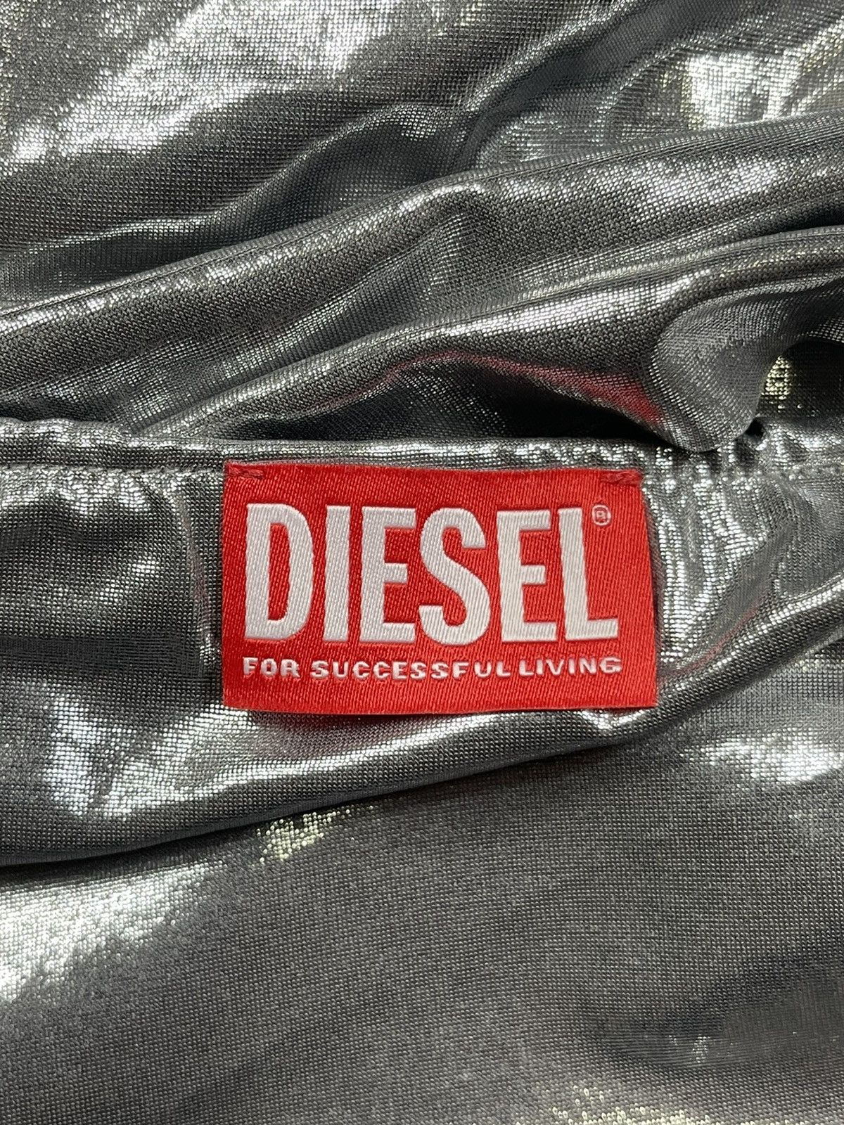 Diesel Diesel Draped Midi Skirt With Foil Coating Size 30" / US 8 / IT 44 - 8 Thumbnail