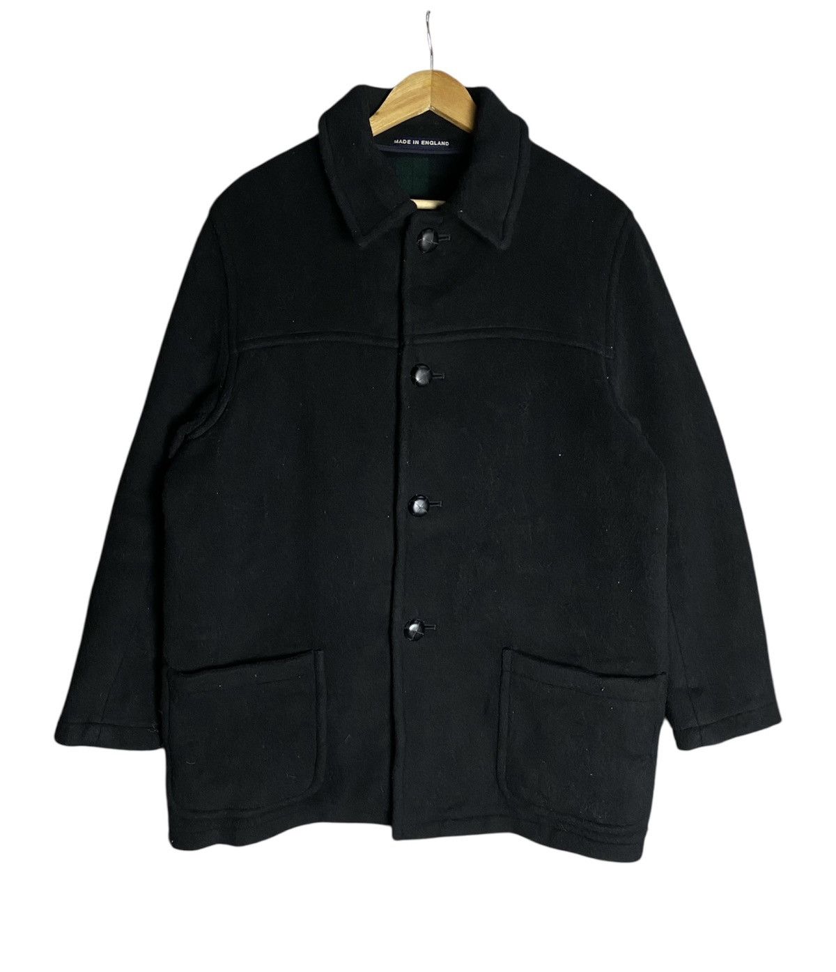 Vintage Blue Blue Japan Wool Button Jacket