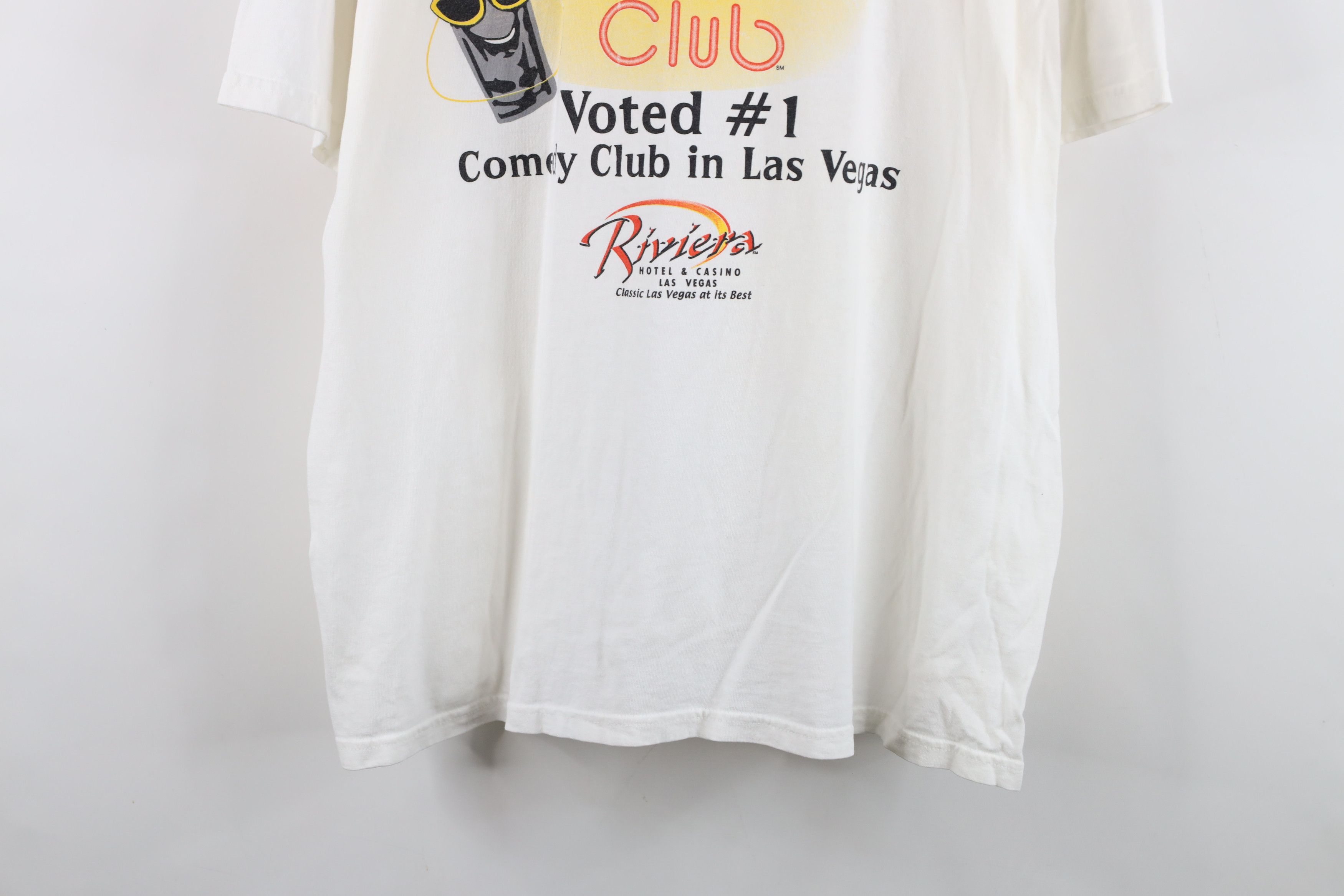 Vintage Vintage Riviera Comedy Stand Up Short Sleeve T-Shirt White Size US XL / EU 56 / 4 - 3 Thumbnail