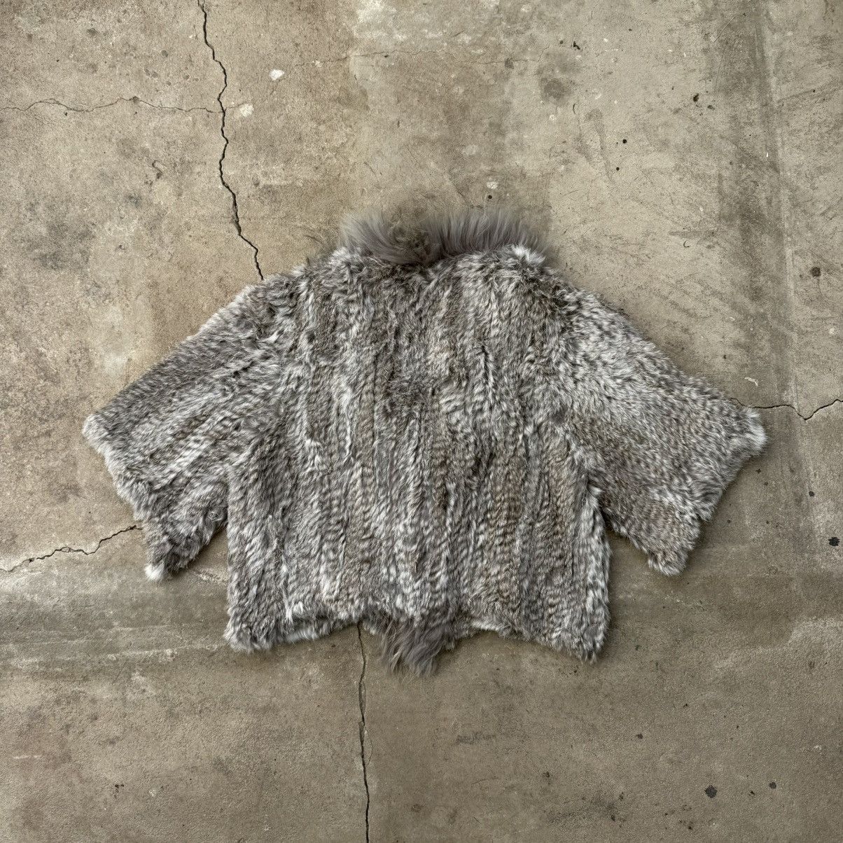 Japanese Brand Natan Belgium Real Rabbit Fur Cropped Blouse Size S / US 4 / IT 40 - 2 Thumbnail