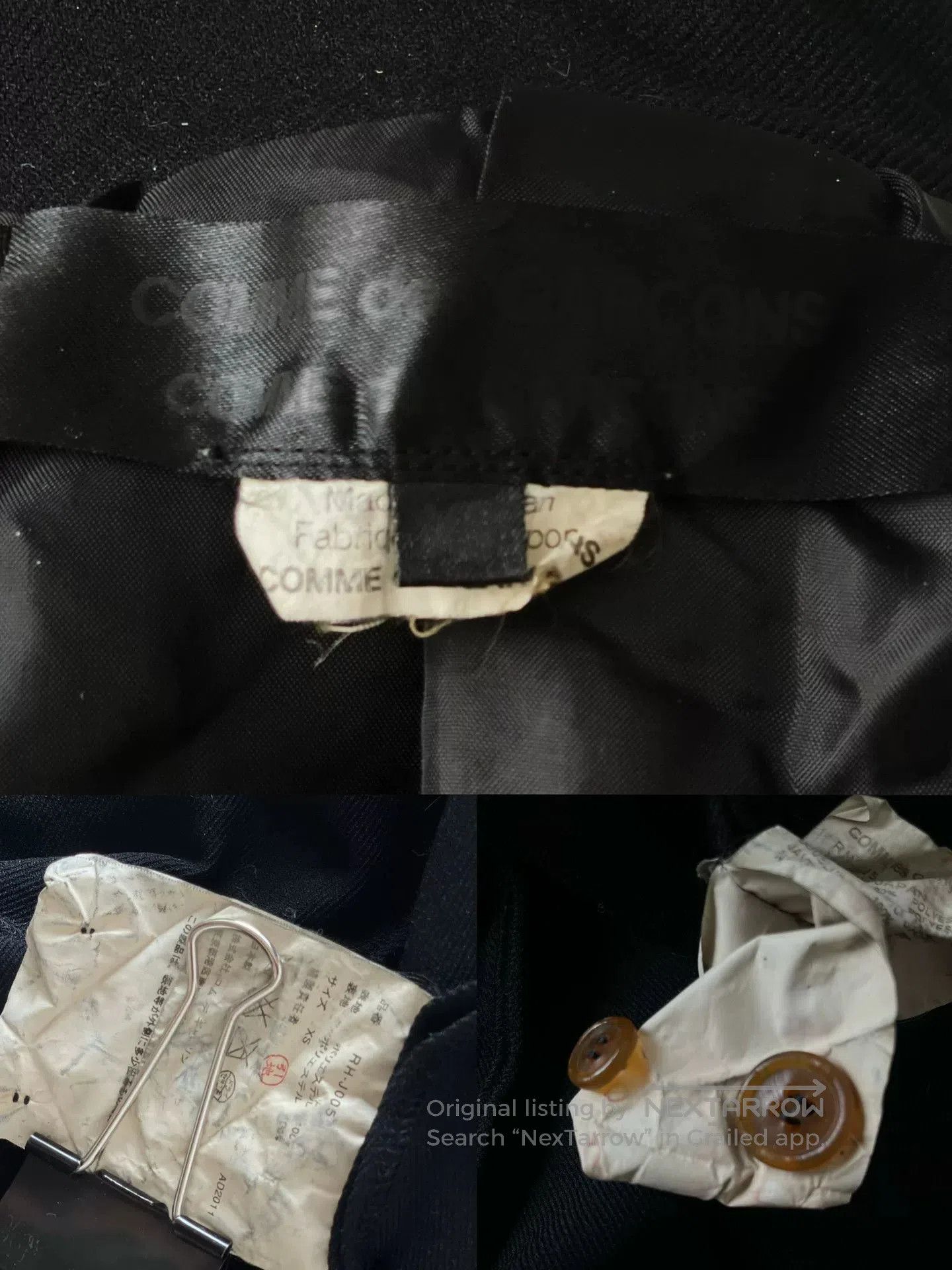 CDG by Comme des Garcons CDG Black Tailored Jacket with Cutouts. Size XS / US 0-2 / IT 36-38 - 9 Thumbnail