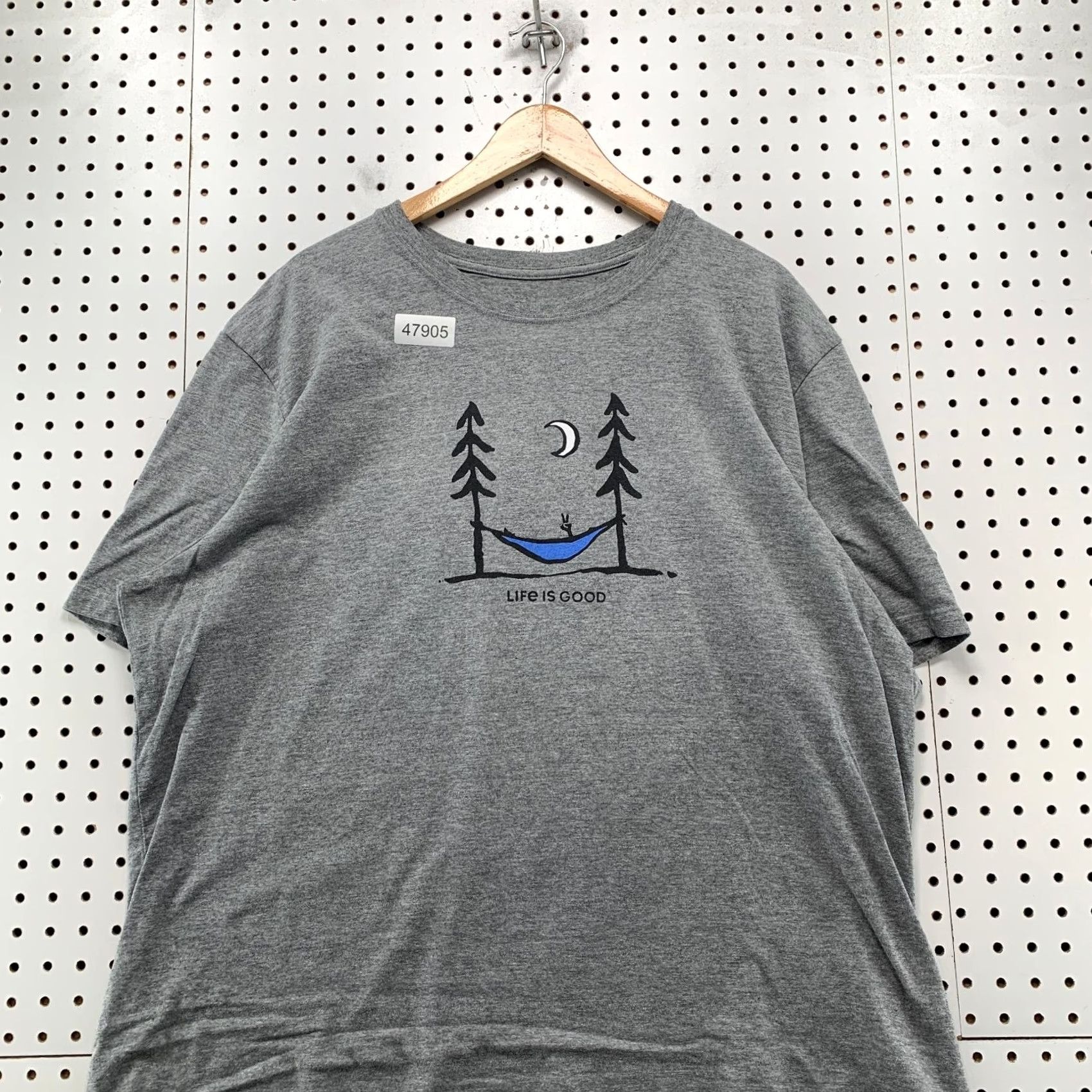 Life is Good Life is Good Crusher Tee Shirt Mens 3XL Gray Hammock Outdoor Short Sleeve Size US XXL / EU 58 / 5 - 4 Thumbnail