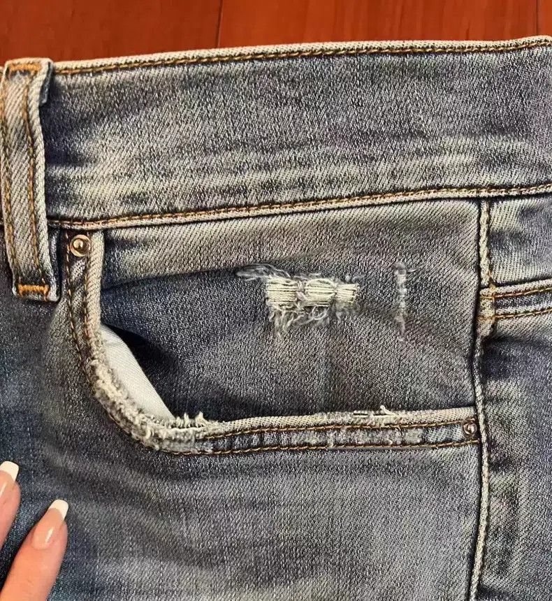 Amiri Amiri Classic multi-element patchwork destroyed denim jean Size US 32 / EU 48 - 6 Thumbnail