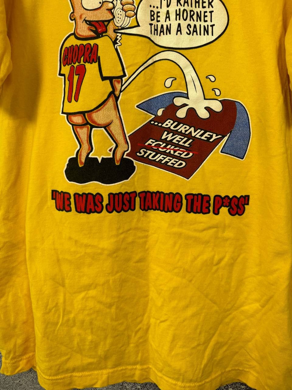 Vintage Vintage Bart Simpson Chopra Parody Watford Tee 2003 Size US XL / EU 56 / 4 - 5 Thumbnail