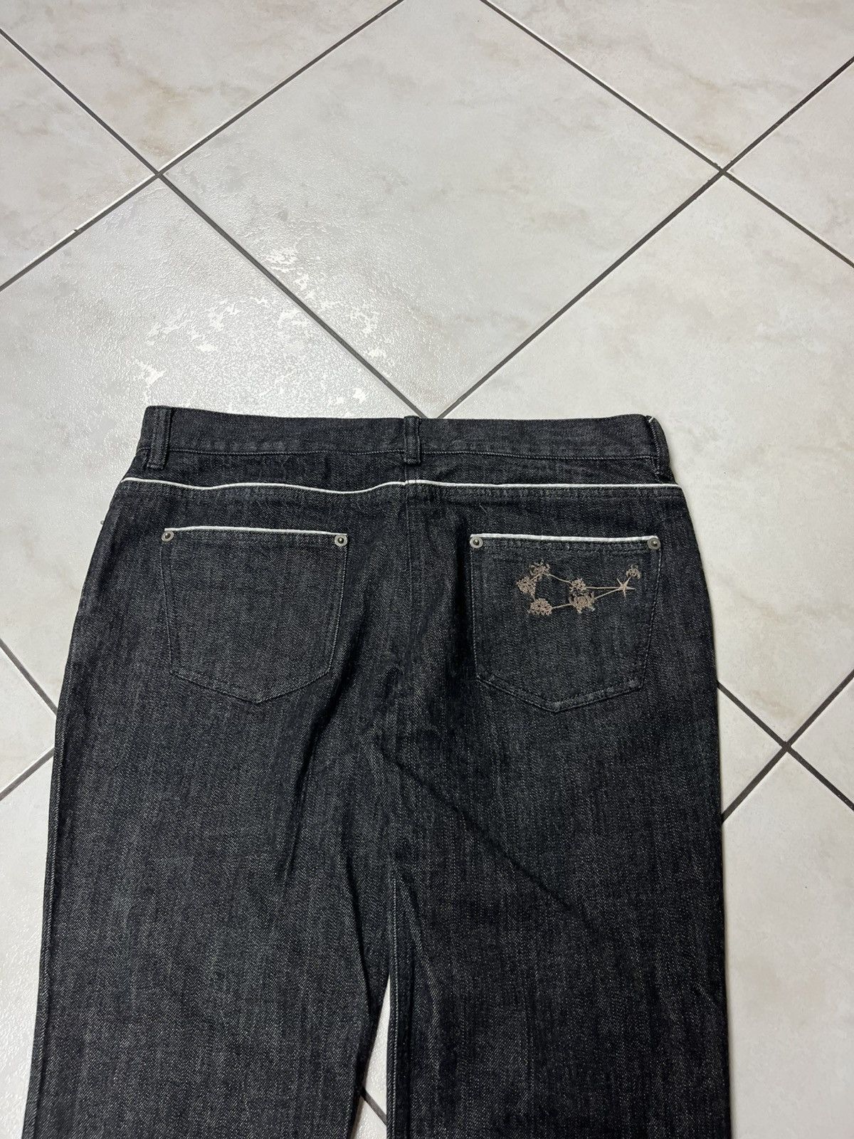 Hussein Chalayan Vintage hussein chalayan archive raw denim goth jeans pants Size 30" / US 8 / IT 44 - 14 Thumbnail