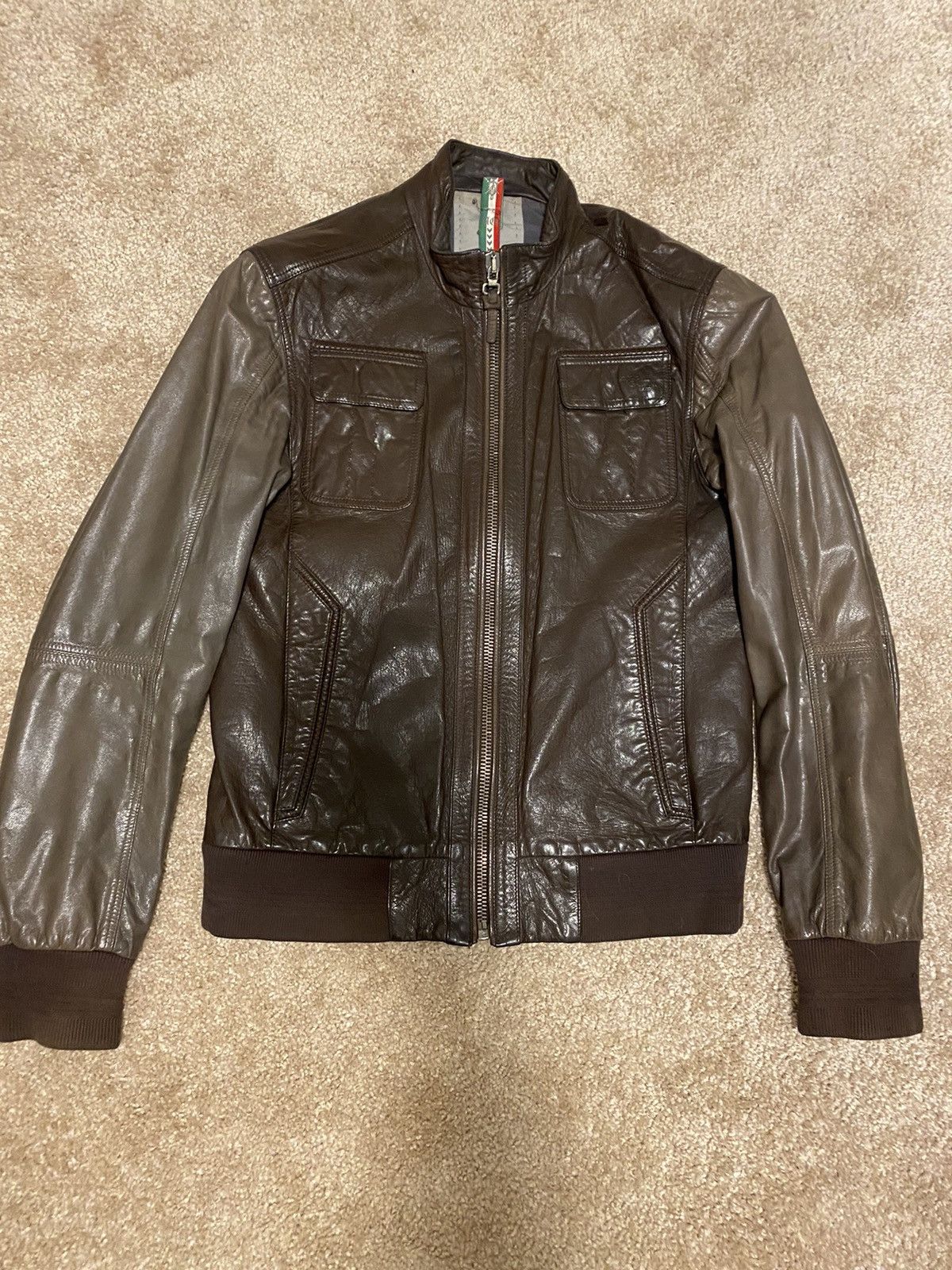 John Galliano John Galliano Biker Leather Cropped Jacket | Grailed