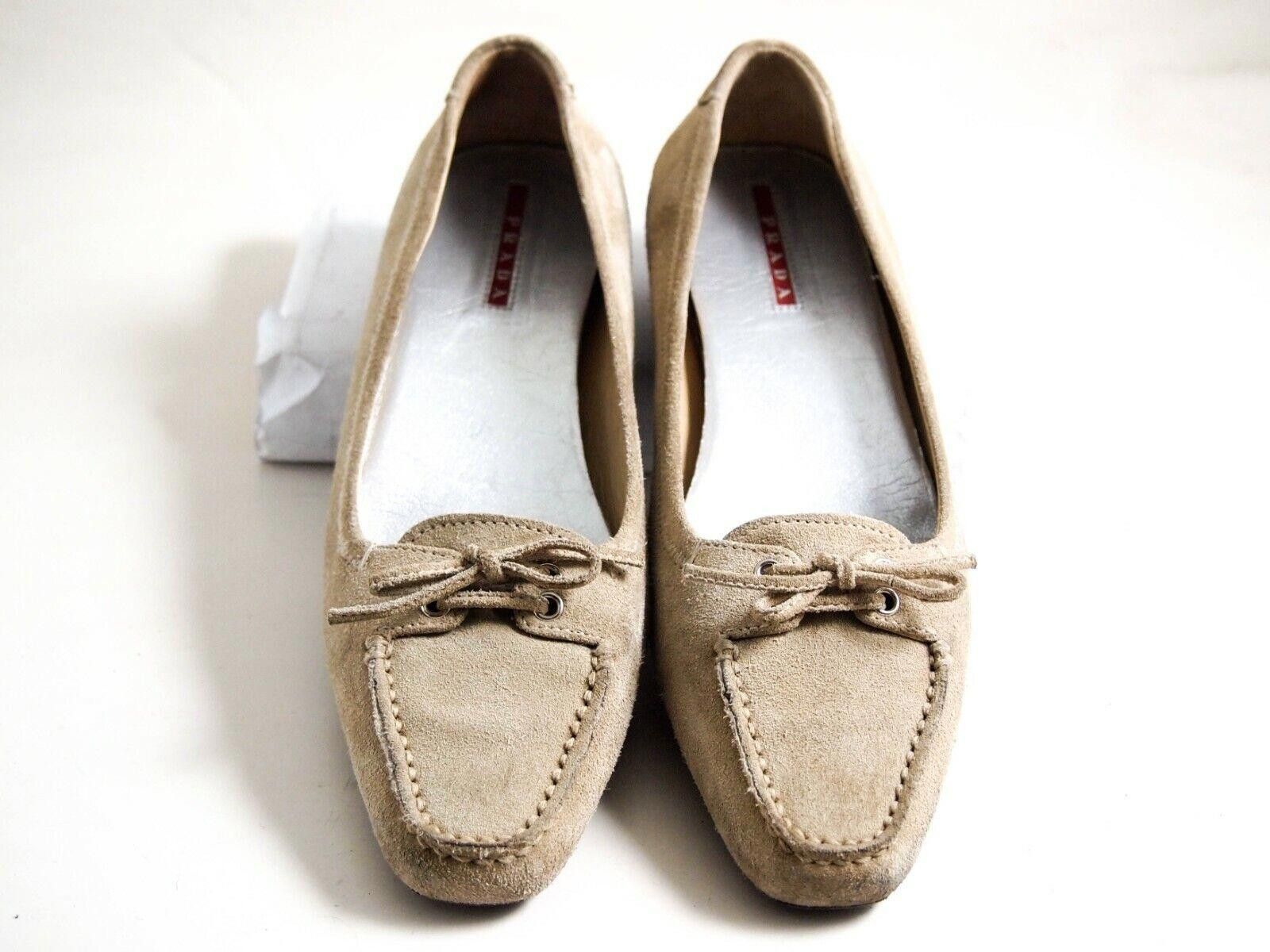 Prada Prada Loafers Beige Suede Women Size EU 36.5 US 6.5 $520 Size US 6.5 / IT 36.5 - 3 Thumbnail