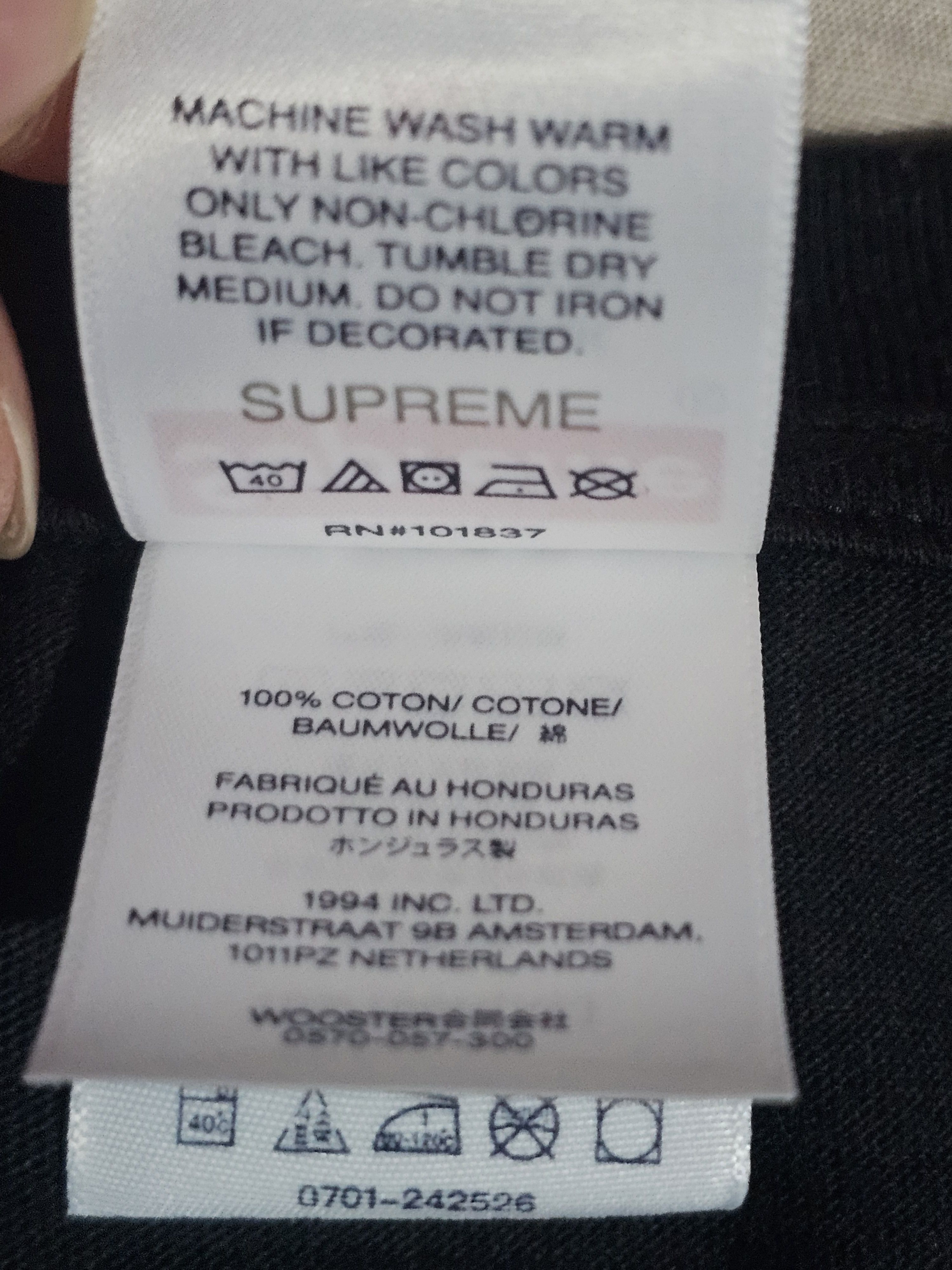 Supreme Supreme Tag Tee XL Size US XL / EU 56 / 4 - 5 Thumbnail