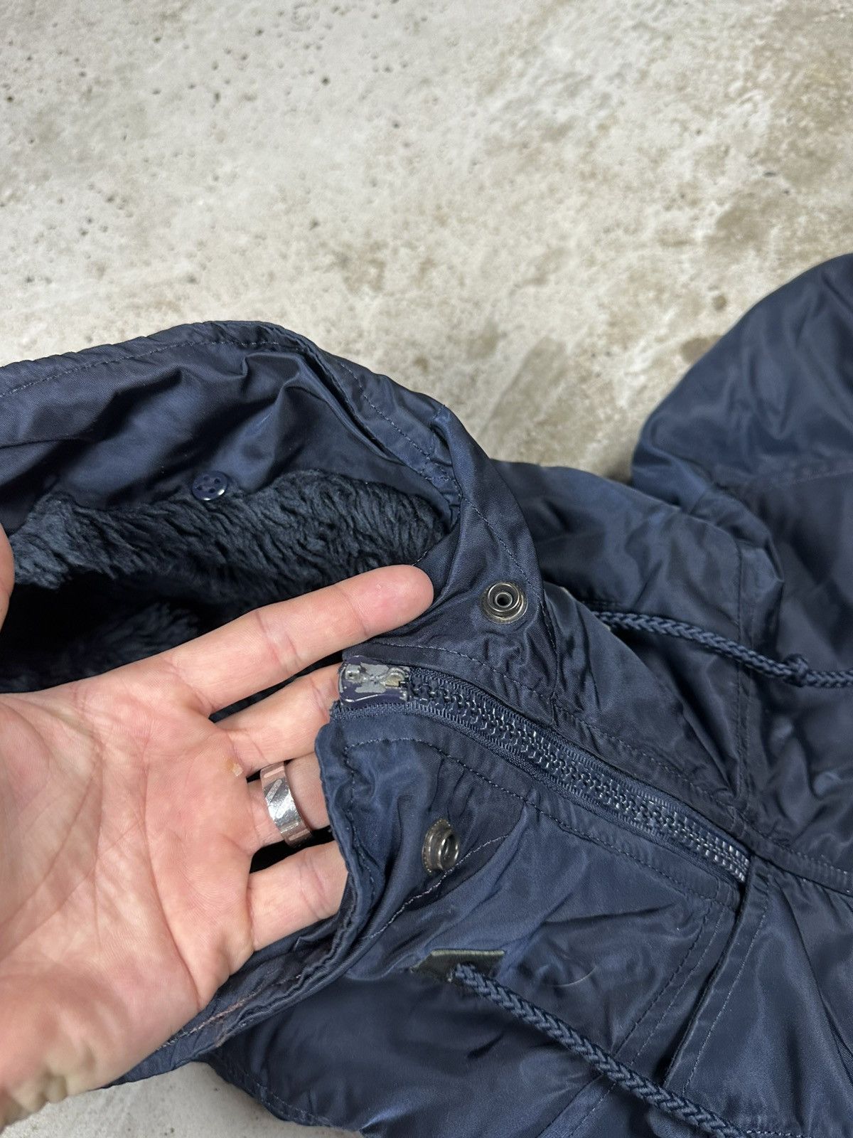 Alpha Industries × Vintage Vintage Y2K Alpha Industries Parka N-3B N Navy Jacket Size US M / EU 48-50 / 2 - 11 Thumbnail