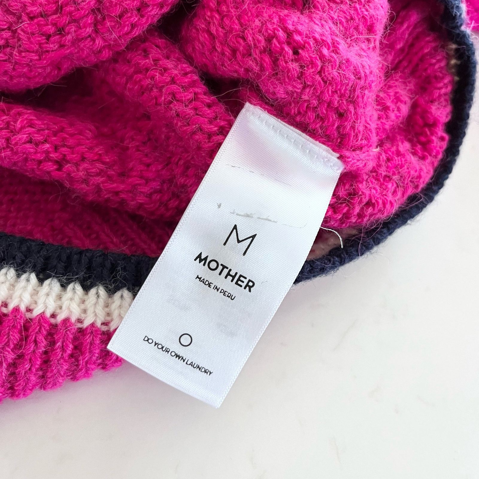MOTHER Mother The Mock Neck Pink Cable Knit Cropped Jumper Sweater Size M / US 6-8 / IT 42-44 - 8 Thumbnail
