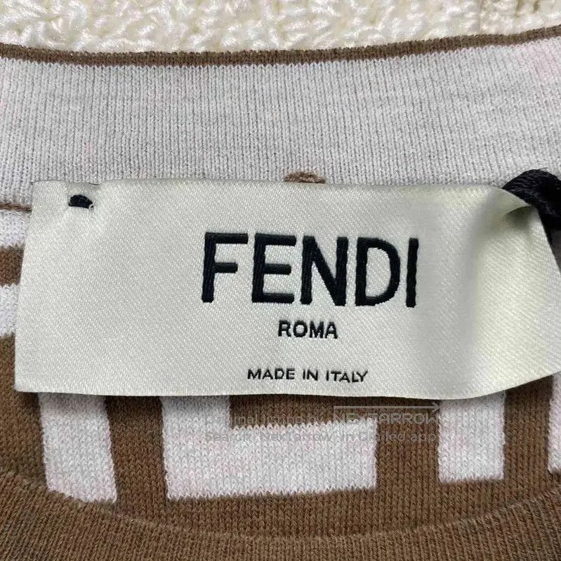 Fendi Fendi Brown Cotton Women's T-Shirt in Size M . Size M / US 6-8 / IT 42-44 - 4 Thumbnail