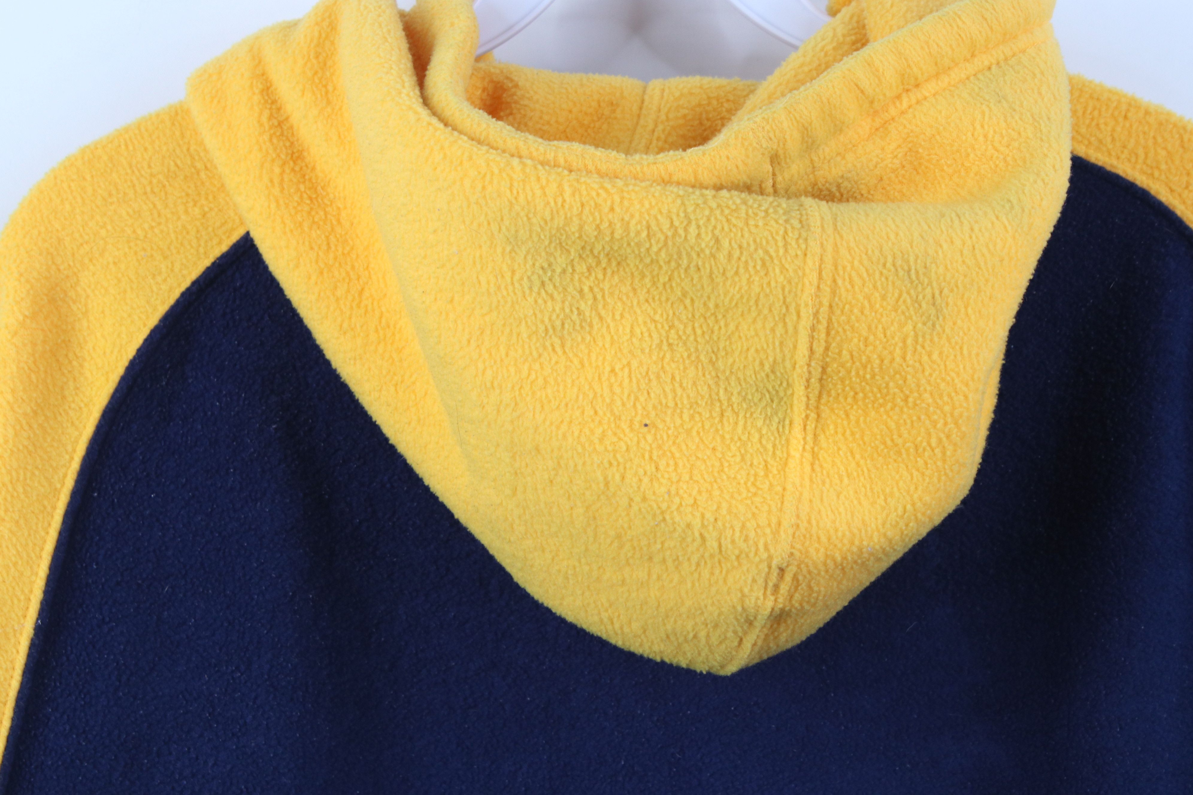 Vintage Vintage 90s University of Michigan Fleece Hoodie Sweatshirt Size US L / EU 52-54 / 3 - 11 Thumbnail