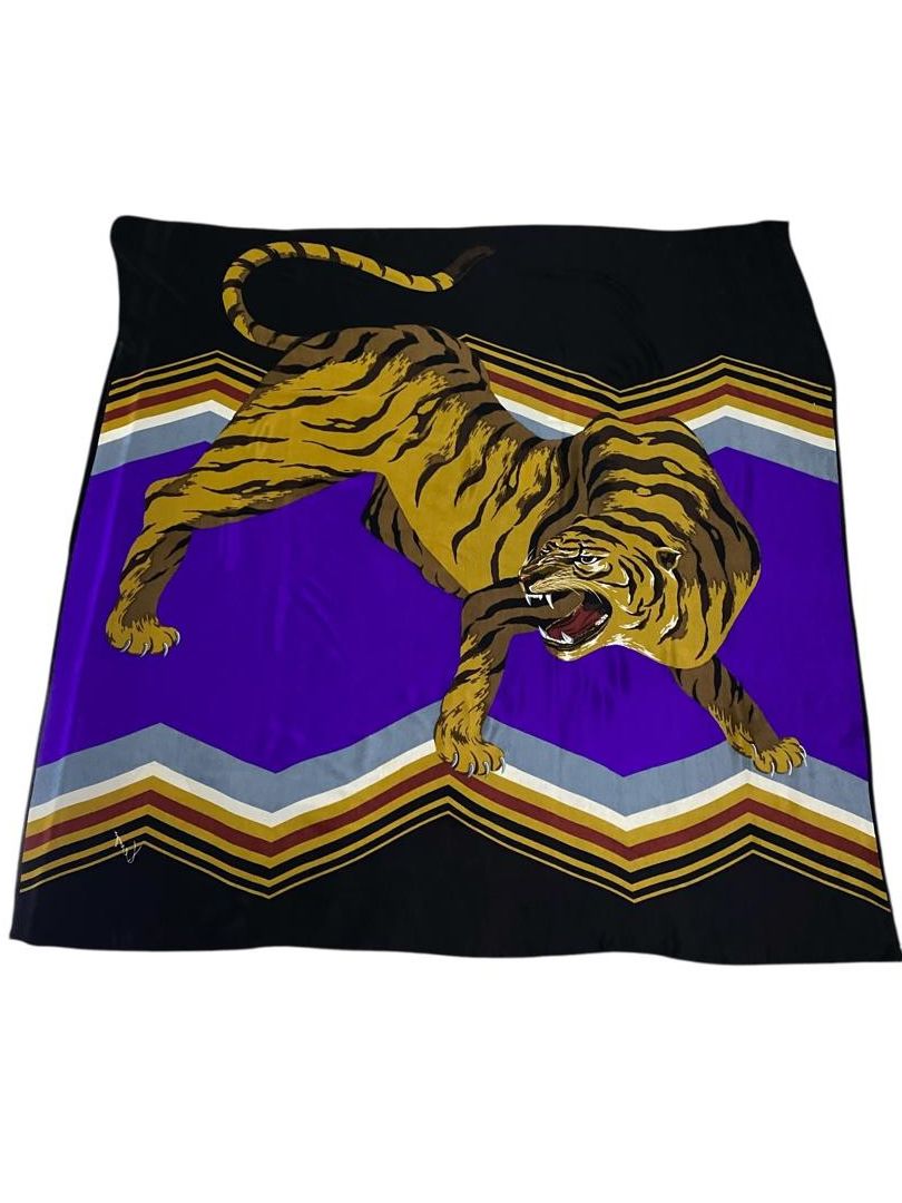 Kenzo Vintage 2002 Kenzo Tiger Fullprint Scarf Size ONE SIZE - 4 Thumbnail