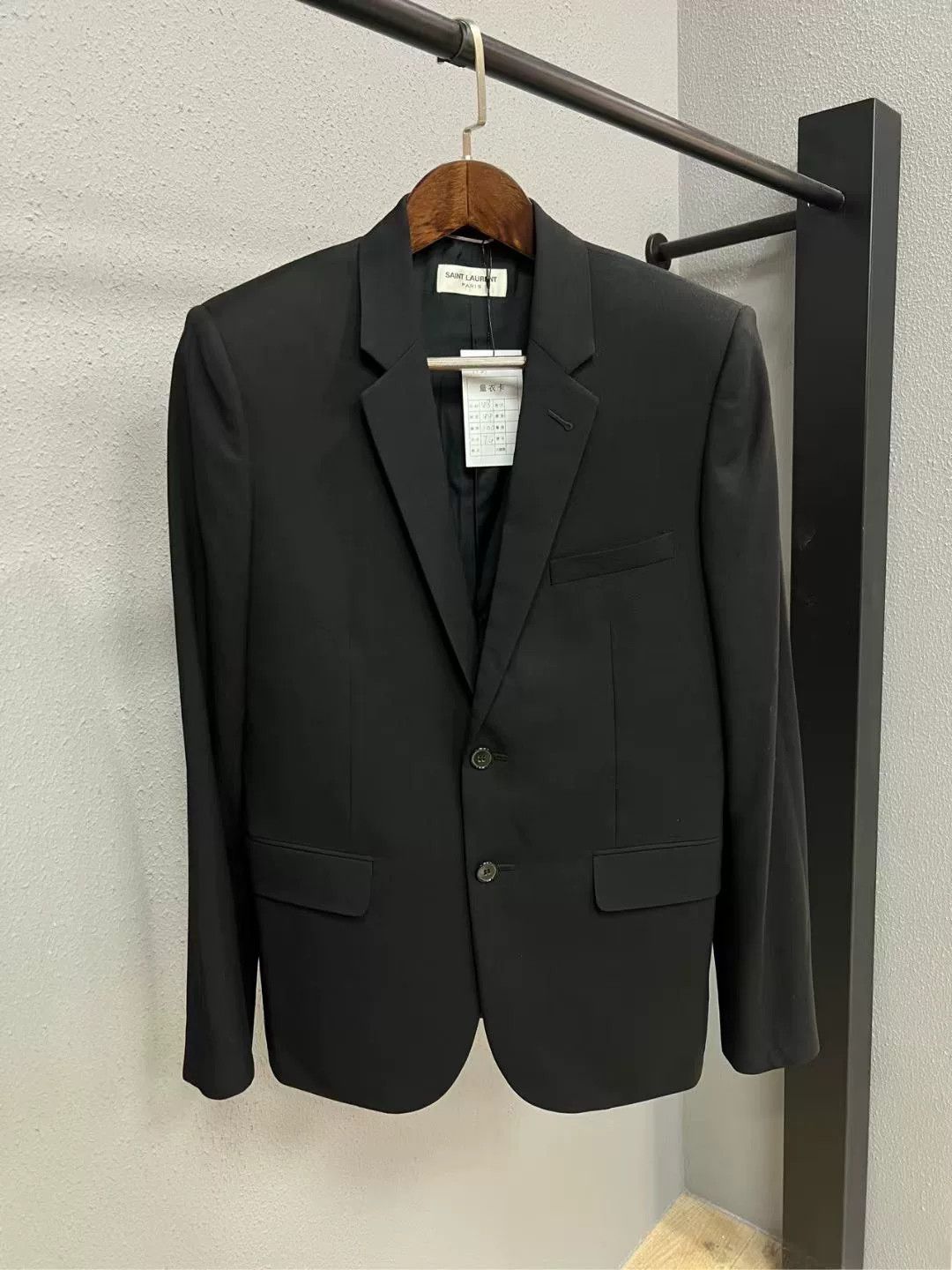 Saint Laurent Paris Saint Laurent Black Double-Breasted Blazer Size US M / EU 48-50 / 2 - 1 Thumbnail