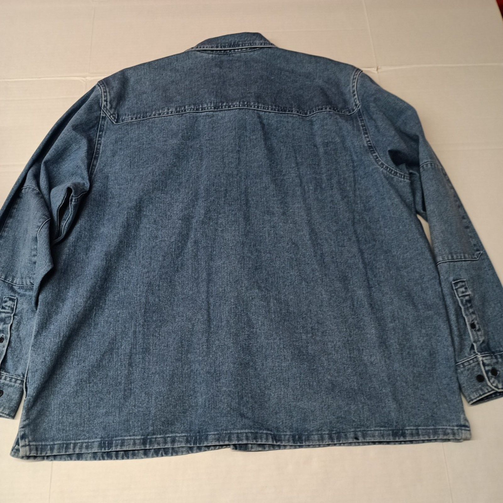 Wrangler Wrangler Blue Denim Jacket Overshirt Outdoor Shacket XXL 2XL Size US XXL / EU 58 / 5 - 9 Thumbnail