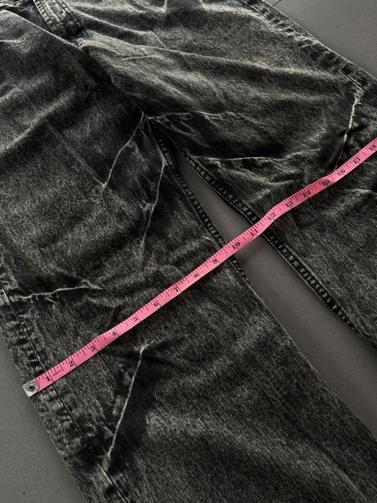 Isamu Katayama Backlash JAPANESE SORRIDERE WASHING FADED PATTERNS DENIM JEANS PANTS Size US 34 / EU 50 - 11 Thumbnail