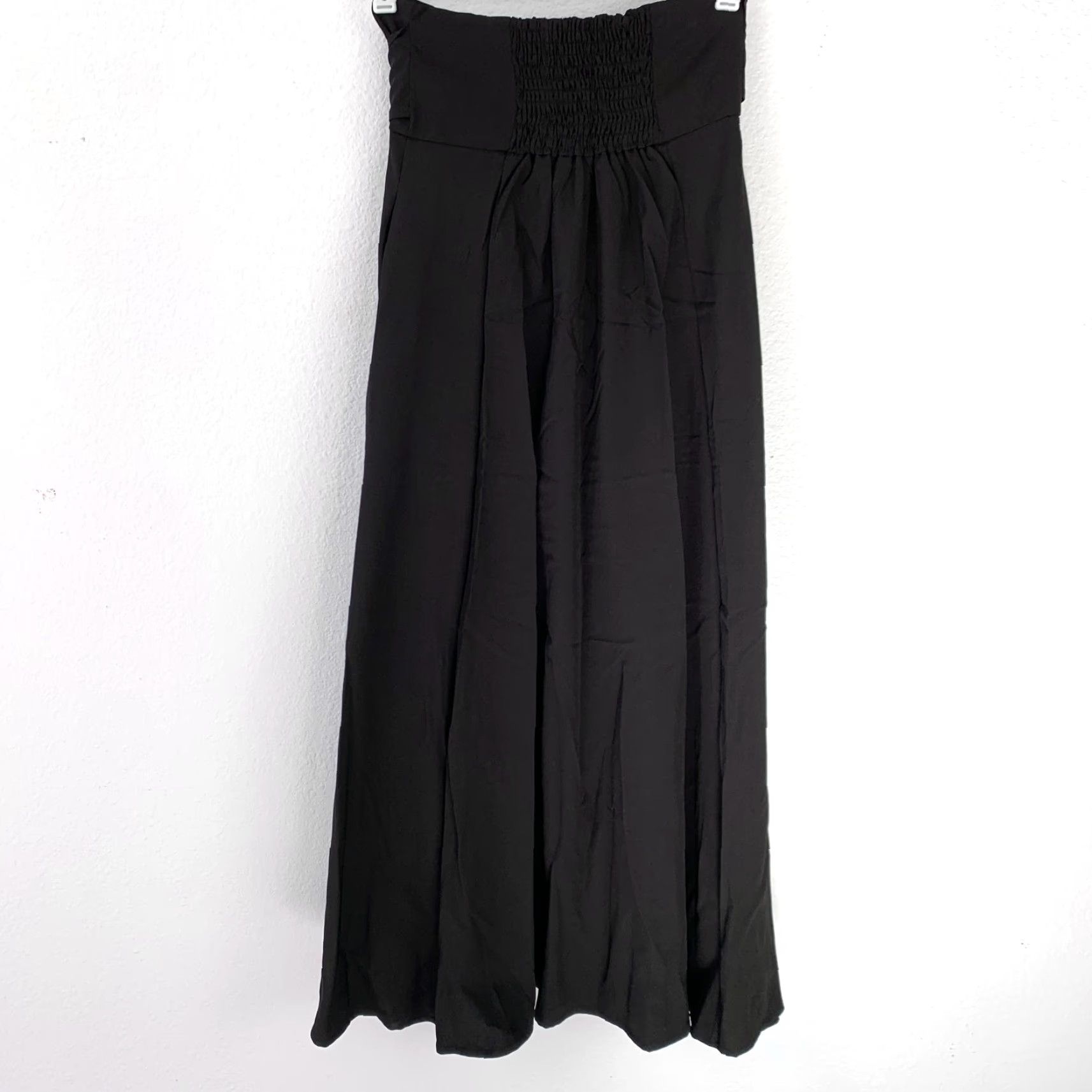 Vintage Calvin & Sally High Waist Long Black Tie Waist Skirt Small NWT Dress Length Long Sleeveless/Skirt Casual Party/Cocktail Women XS? Size 28" / US 6 / IT 42 - 5 Thumbnail