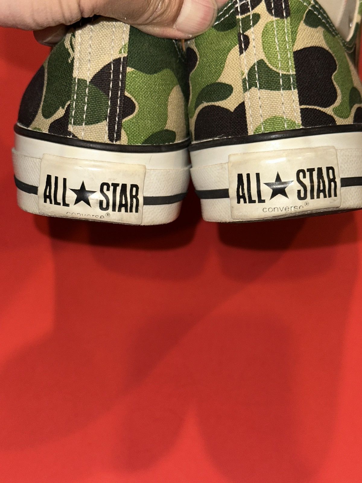 Bape × Converse VTG 00s Converse Chuck Taylor x Bapesta Bape ABC Camo Green Size US 8 / EU 41 - 9 Thumbnail