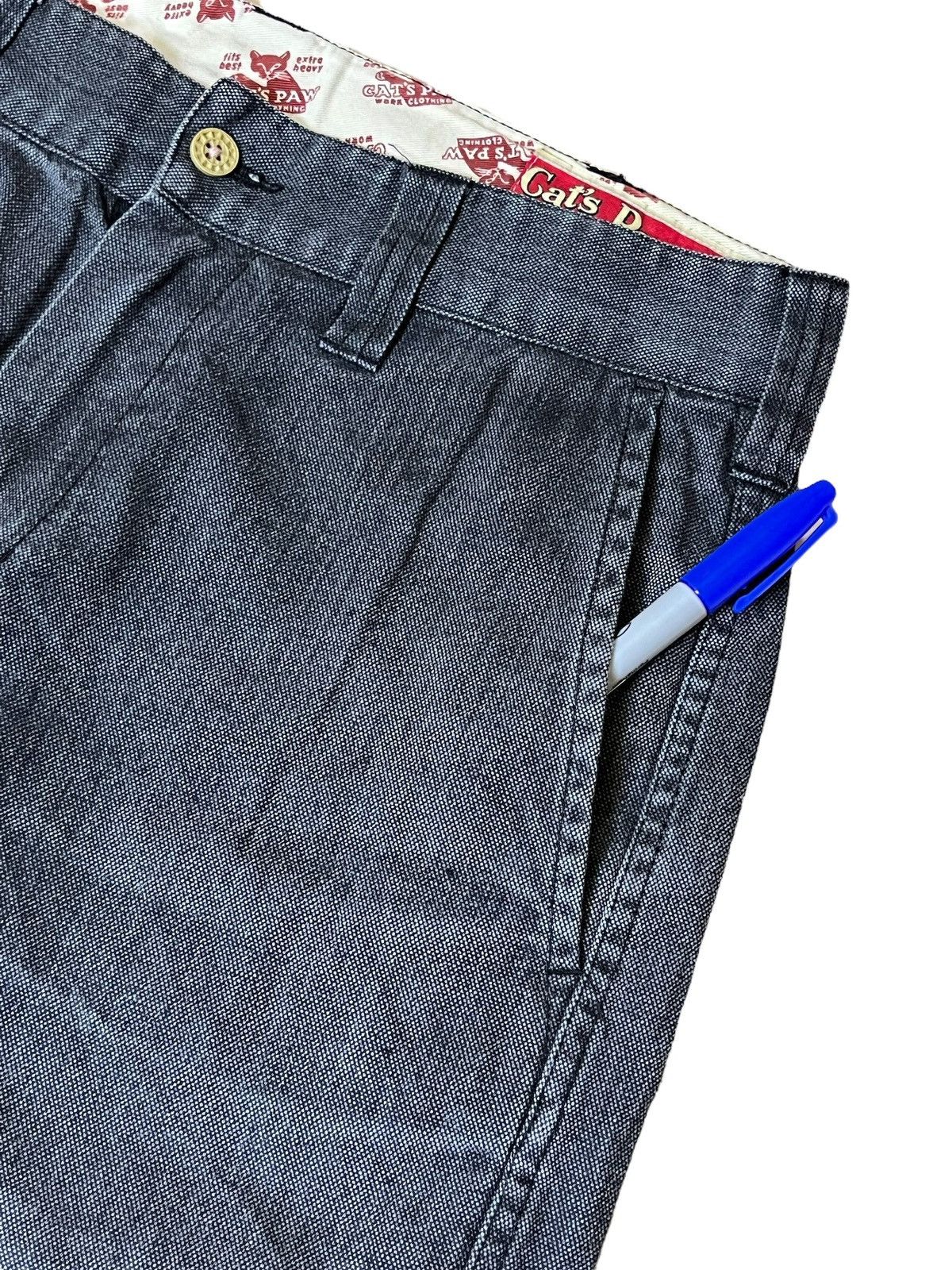 Toyo Enterprises VINTAGE CAT’S PAW WORK CLOTHING CHINO PANTS Size US 32 / EU 48 - 5 Thumbnail