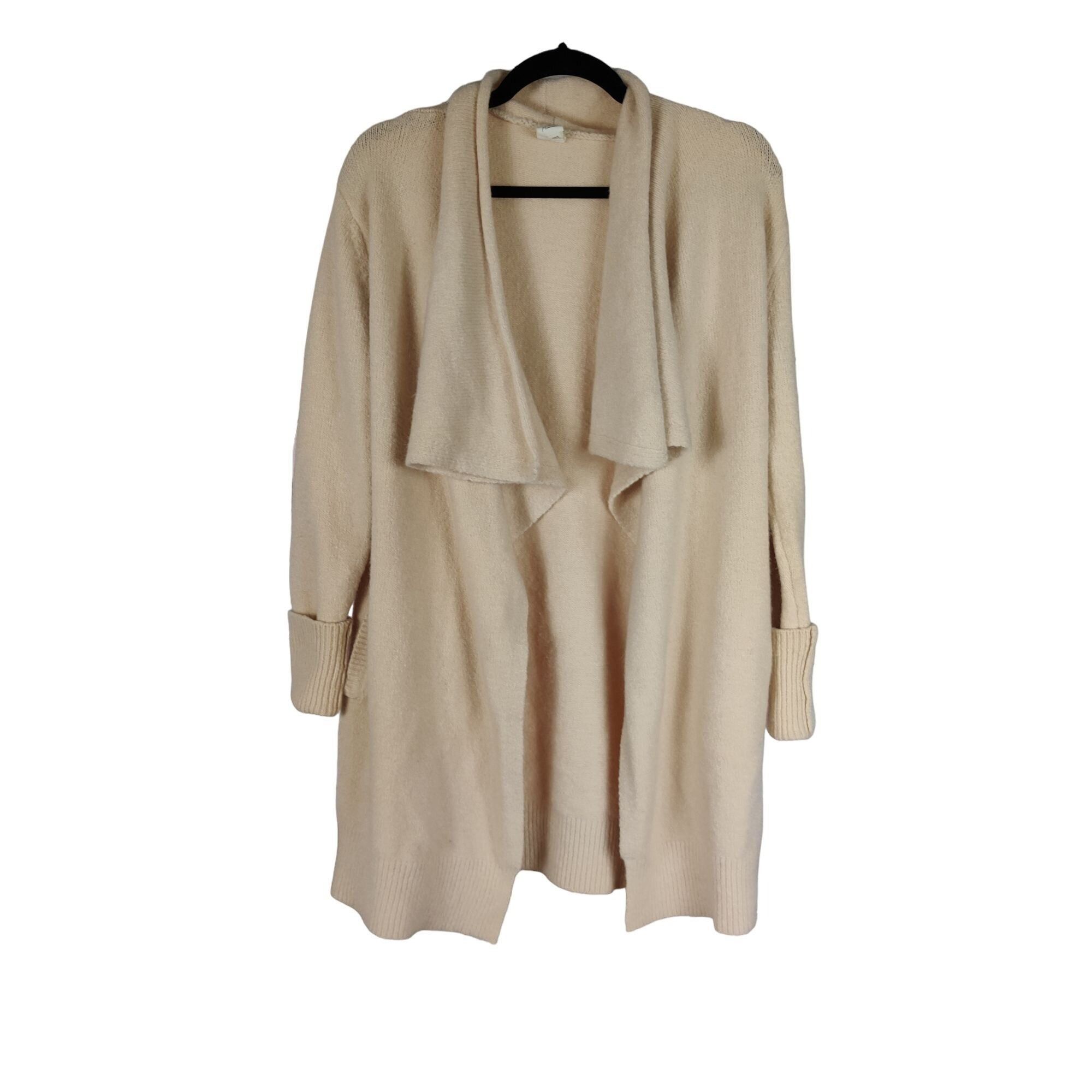 Other Flawless Waterfall Open Front Cardigan XS/S Cream Minimalist Size S / US 4 / IT 40 - 10 Thumbnail