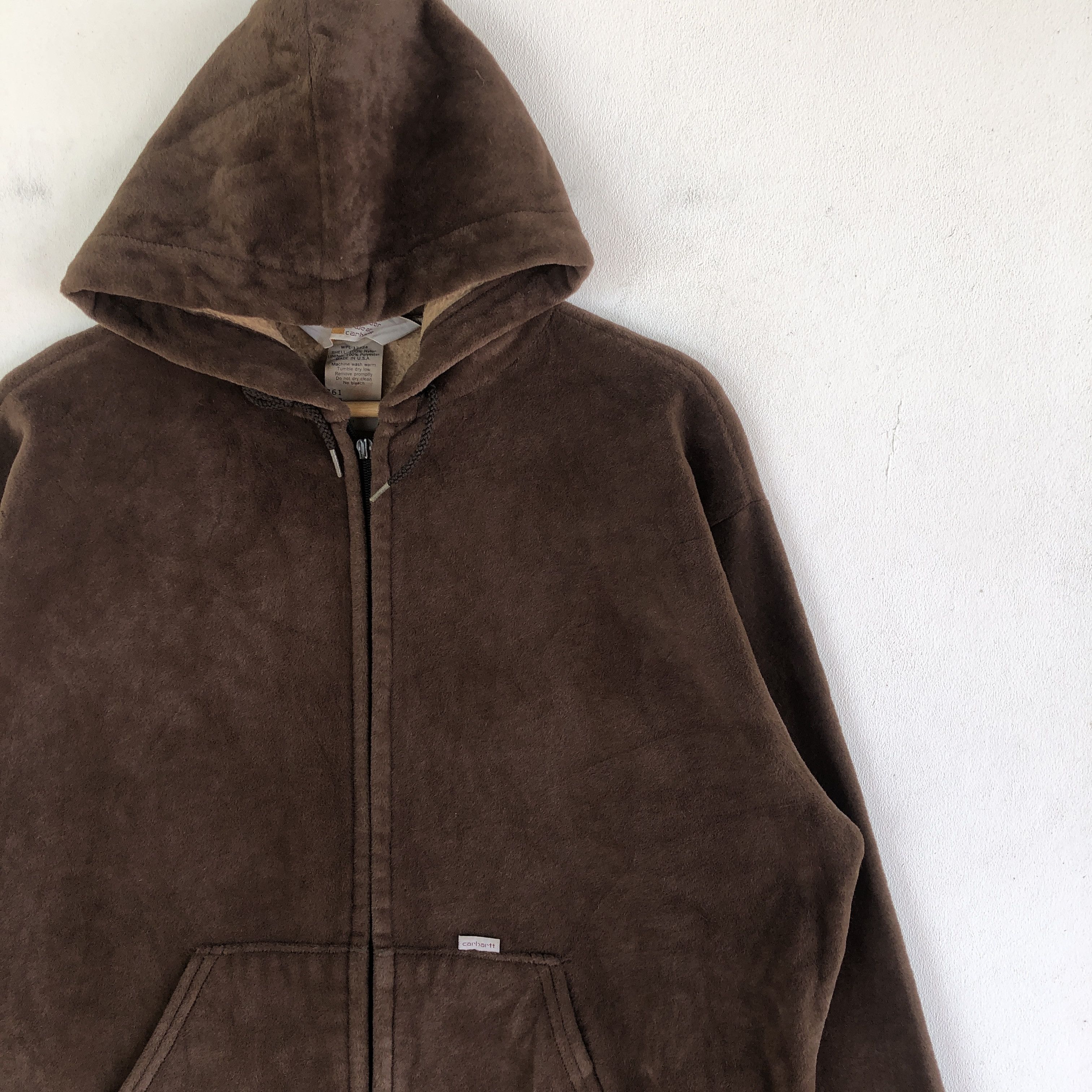 Carhartt × Carhartt Wip × Vintage Vintage 80s Carhartt Sweater Hoodie Zipper Sweatshirt Size US L / EU 52-54 / 3 - 5 Thumbnail