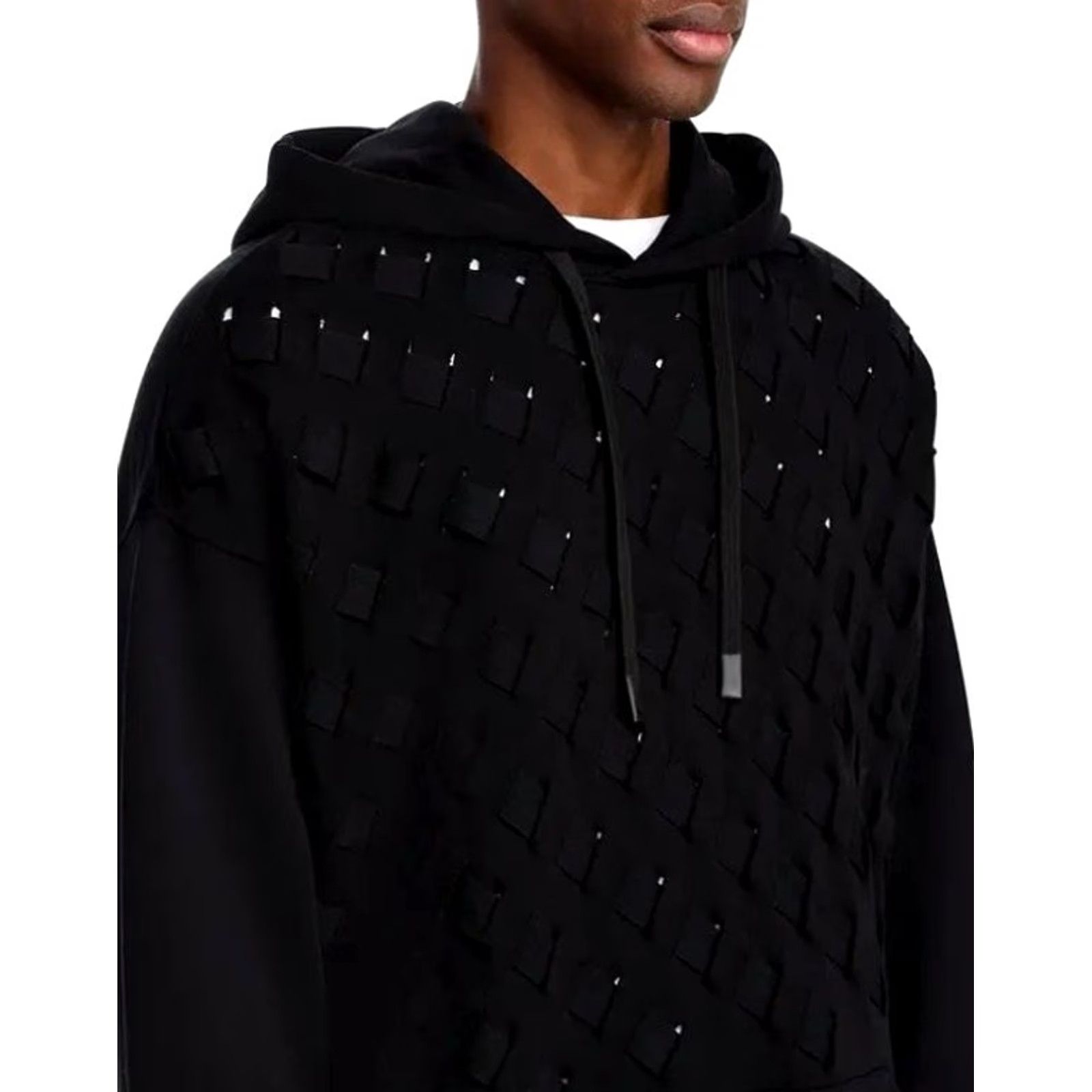 Versace Jeans Couture Versace Jeans Couture Hoodie Men L Black Avant Gard Loose Fit NWT Size US L / EU 52-54 / 3 - 2 Thumbnail
