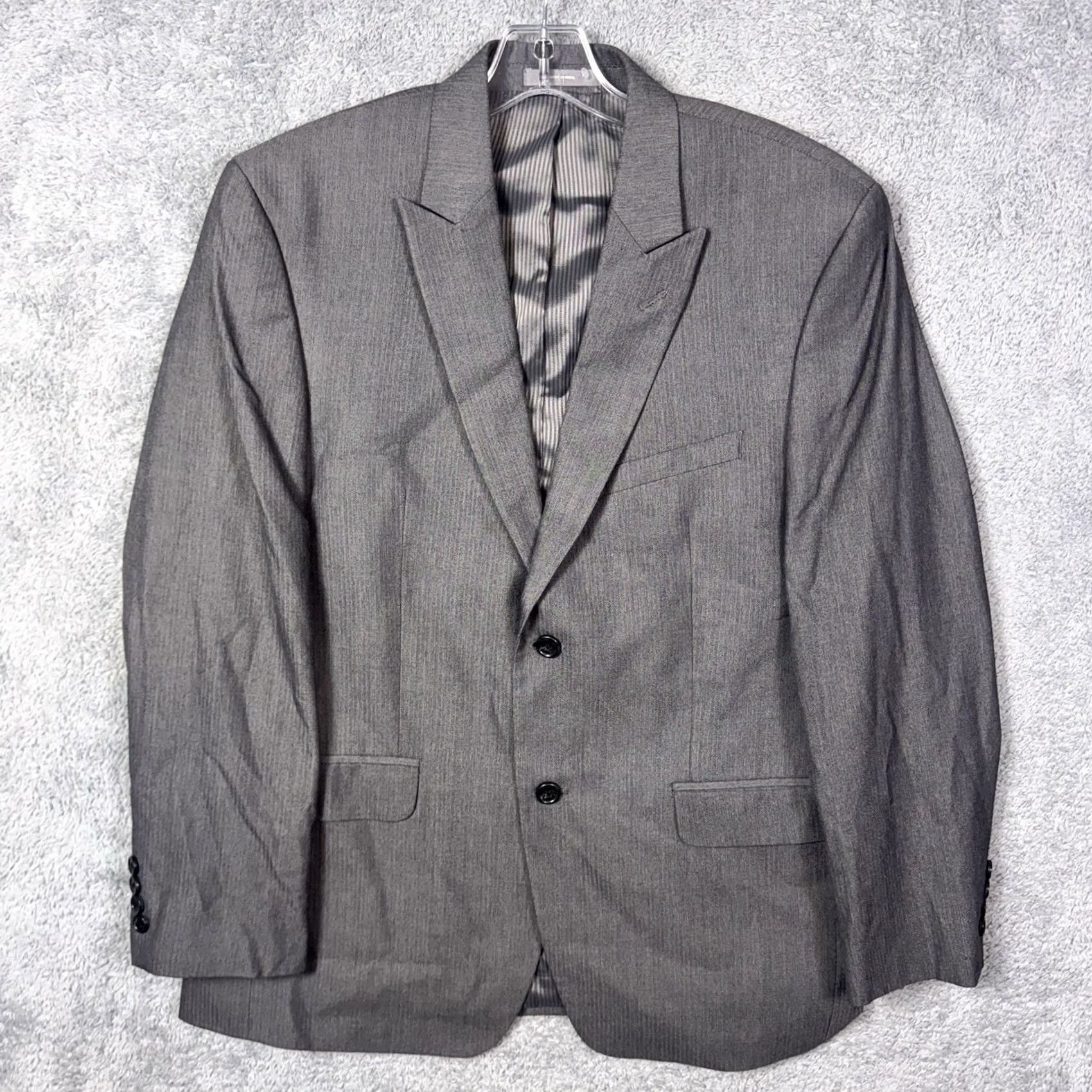 Joseph Abboud Joseph Abboud Suit - Mens 40S 34x29 Herringbone Peak Viscose Jacket Size 40R - 2 Thumbnail