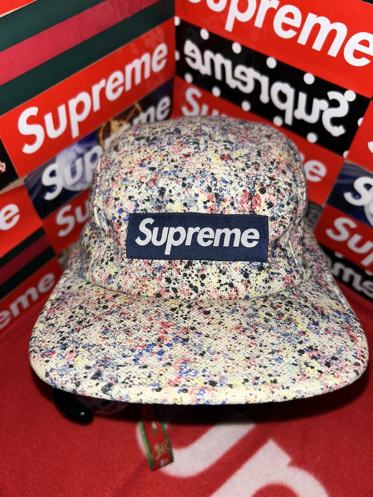 Supreme Liberty Camp Cap Spray Red - 帽子