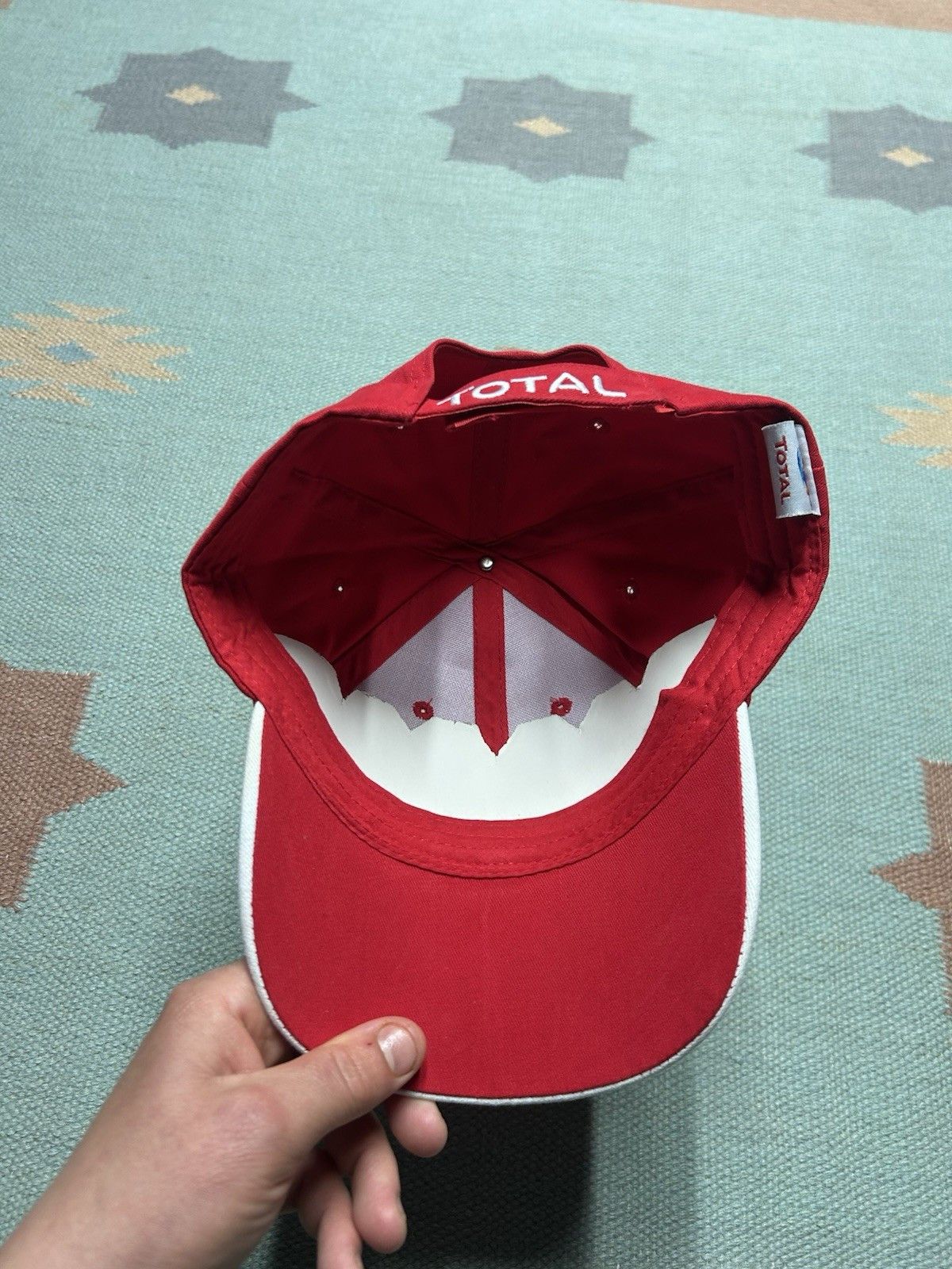 Vintage Vtg strapback hat baseball total lubricants racing NOS Size ONE SIZE - 5 Thumbnail