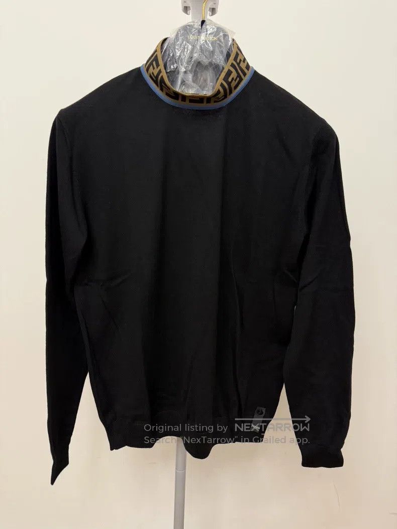 Fendi Fendi Collar Monogrammed Double F Knit Top Size US M / EU 48-50 / 2 - 1 Thumbnail