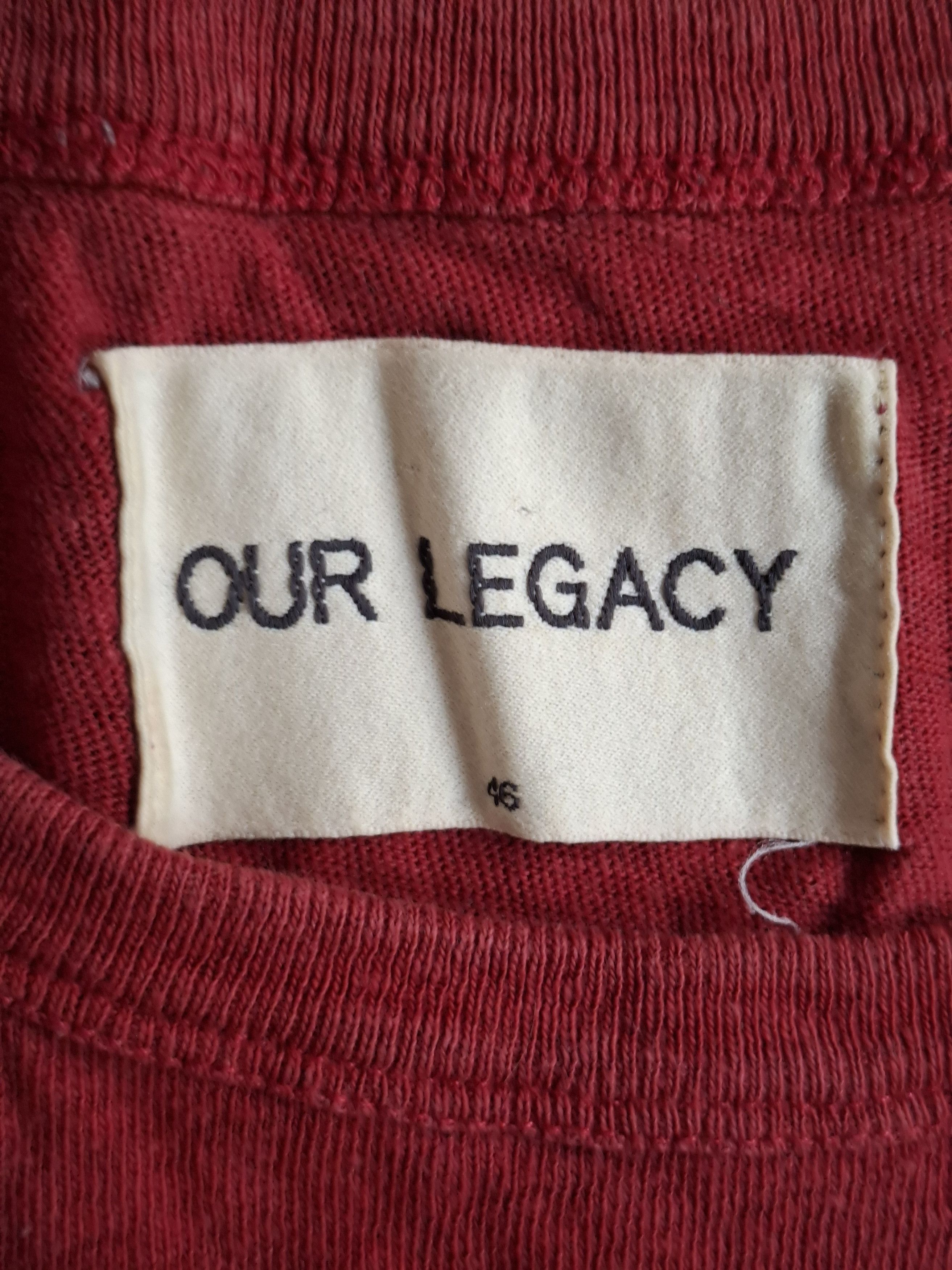 Our Legacy Rubian red Mid Sleeve t-shirt Size US S / EU 44-46 / 1 - 3 Thumbnail