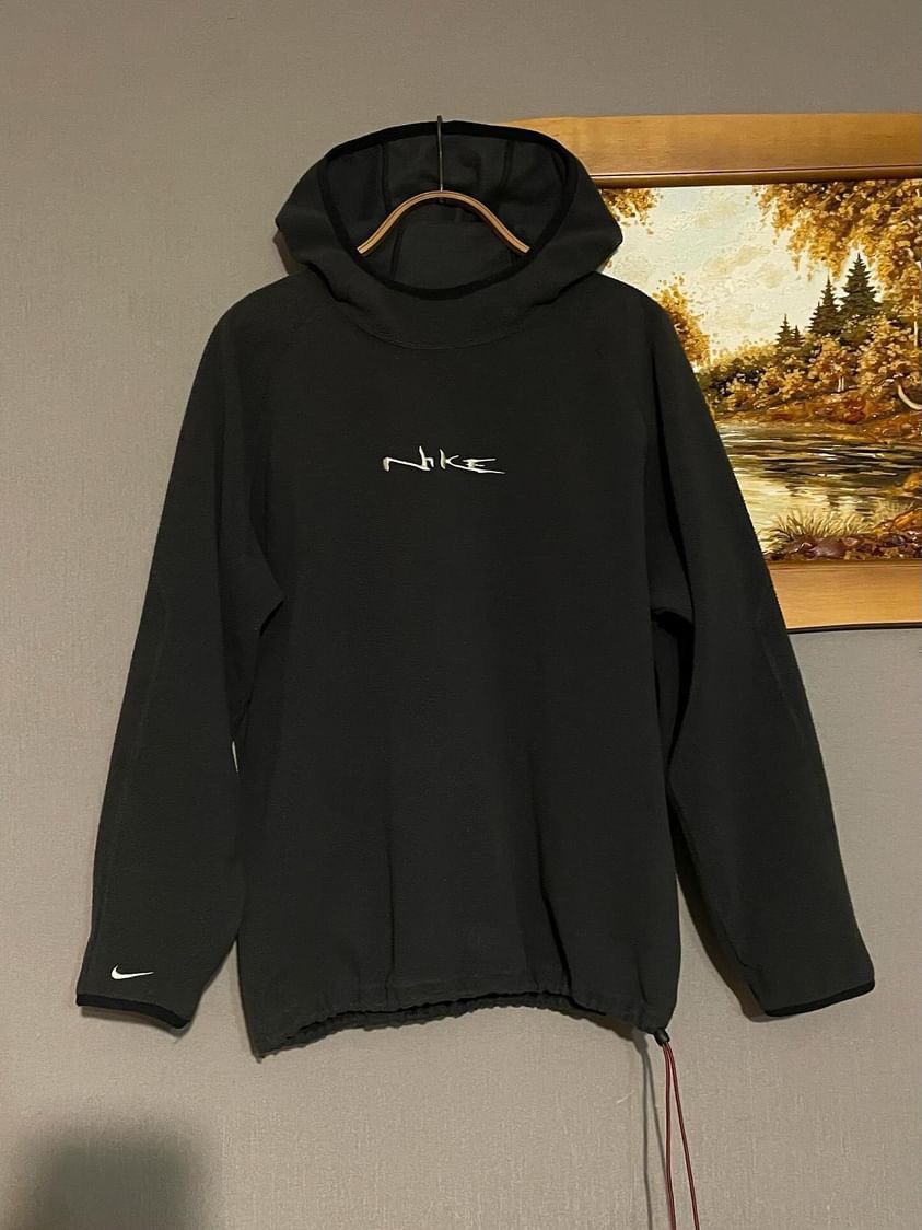 Nike Vintage Nike Ninja Fleece Hoodie 90s Size US L / EU 52-54 / 3 - 1 Thumbnail