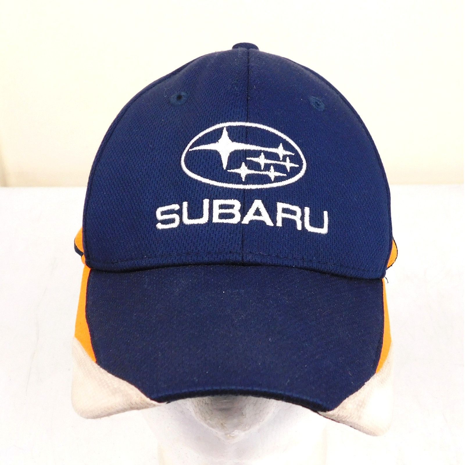 Gildan Subaru Hat Adjustable Star Logo Blue Orange Stripe Racing Size ONE SIZE - 1 Thumbnail