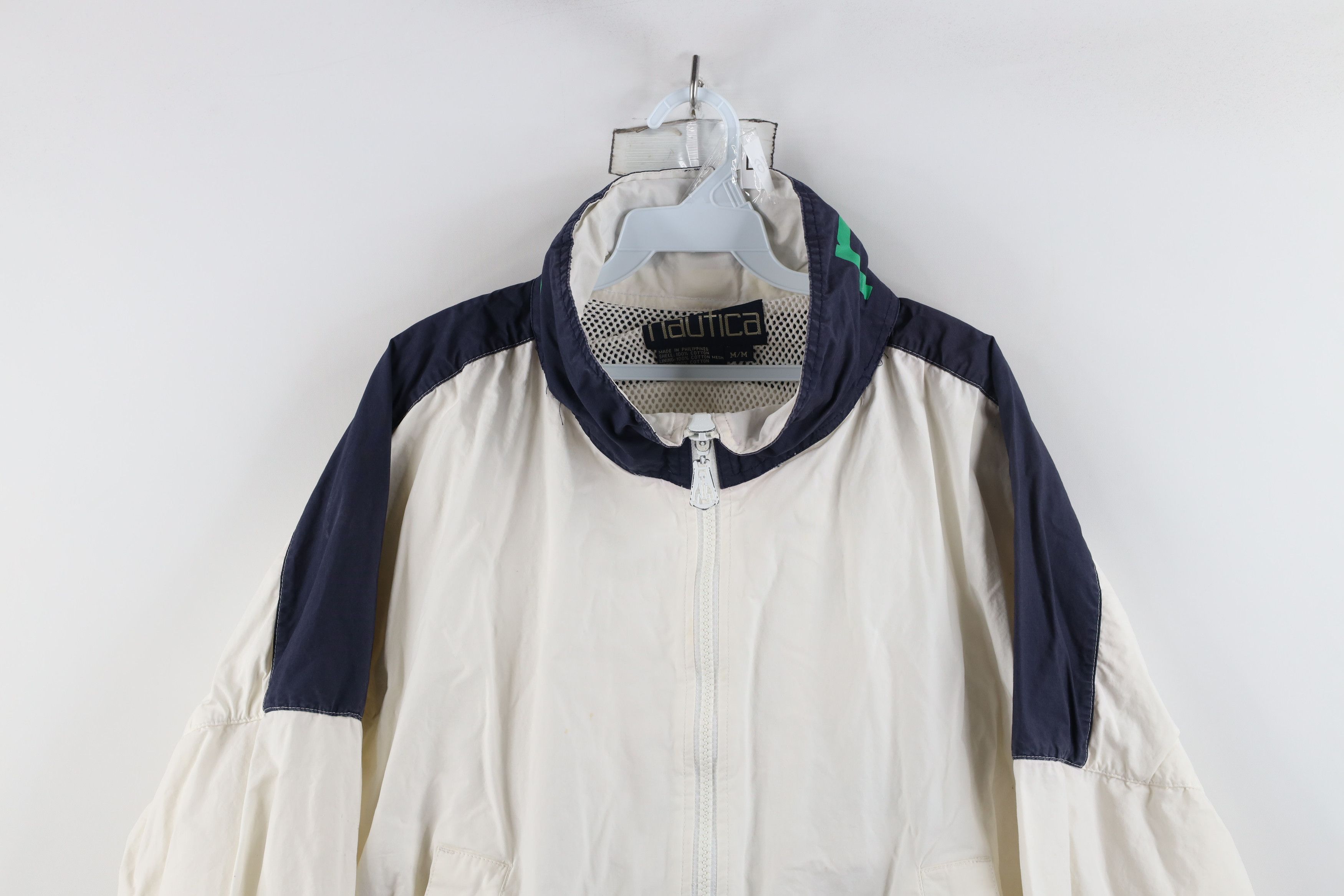 Nautica × Vintage Vintage 90s Nautica Spell Out Boxy Fit Sailing Jacket Size US M / EU 48-50 / 2 - 2 Thumbnail