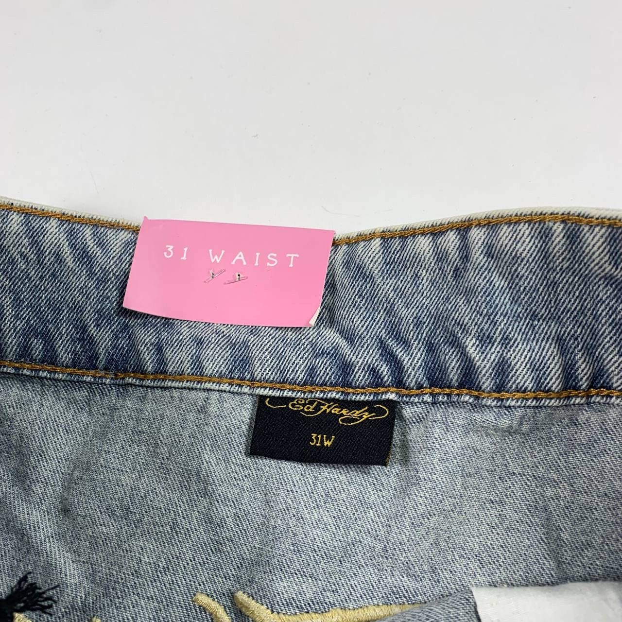 Christian Audigier × Ed Hardy × Vintage vintage 90s PANTHER PROWL PLEATED SKIRT ed hardy y2k Size 31" - 13 Thumbnail