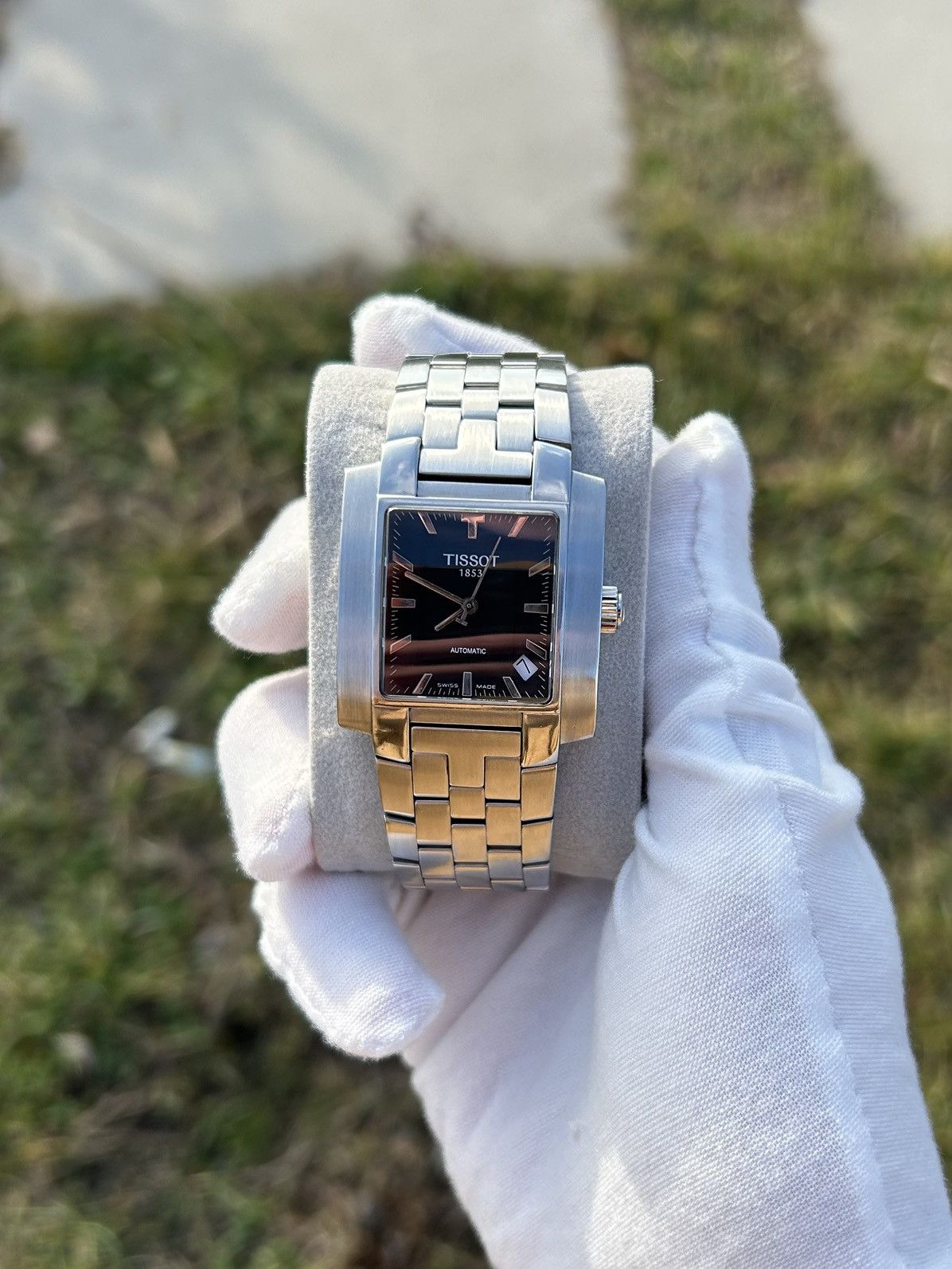 Vintage Tissot Automatic Watch Square Wristwatch L864/984 Swiss 2000 in Black, Men's — image 4 of 6