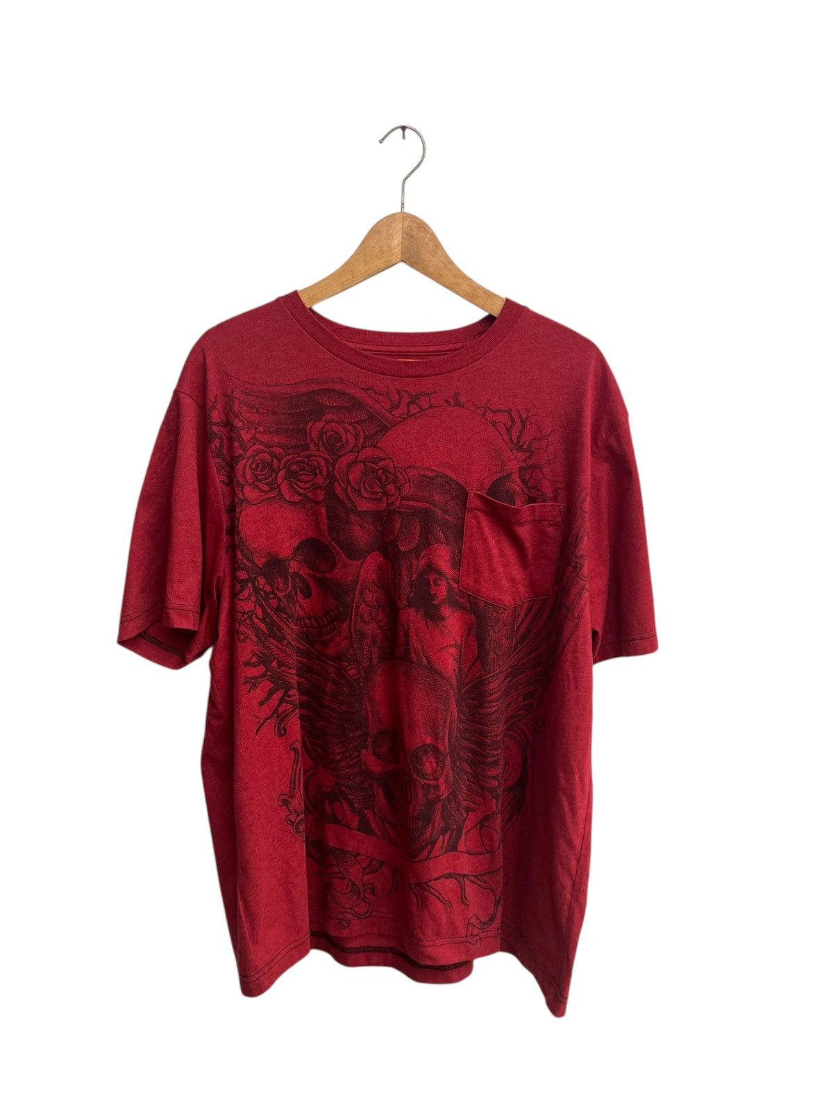 Affliction STEAL! Japanese Aces Idol Skull Angel Tribal Tee Y2K Punk Size US M / EU 48-50 / 2 - 1 Thumbnail